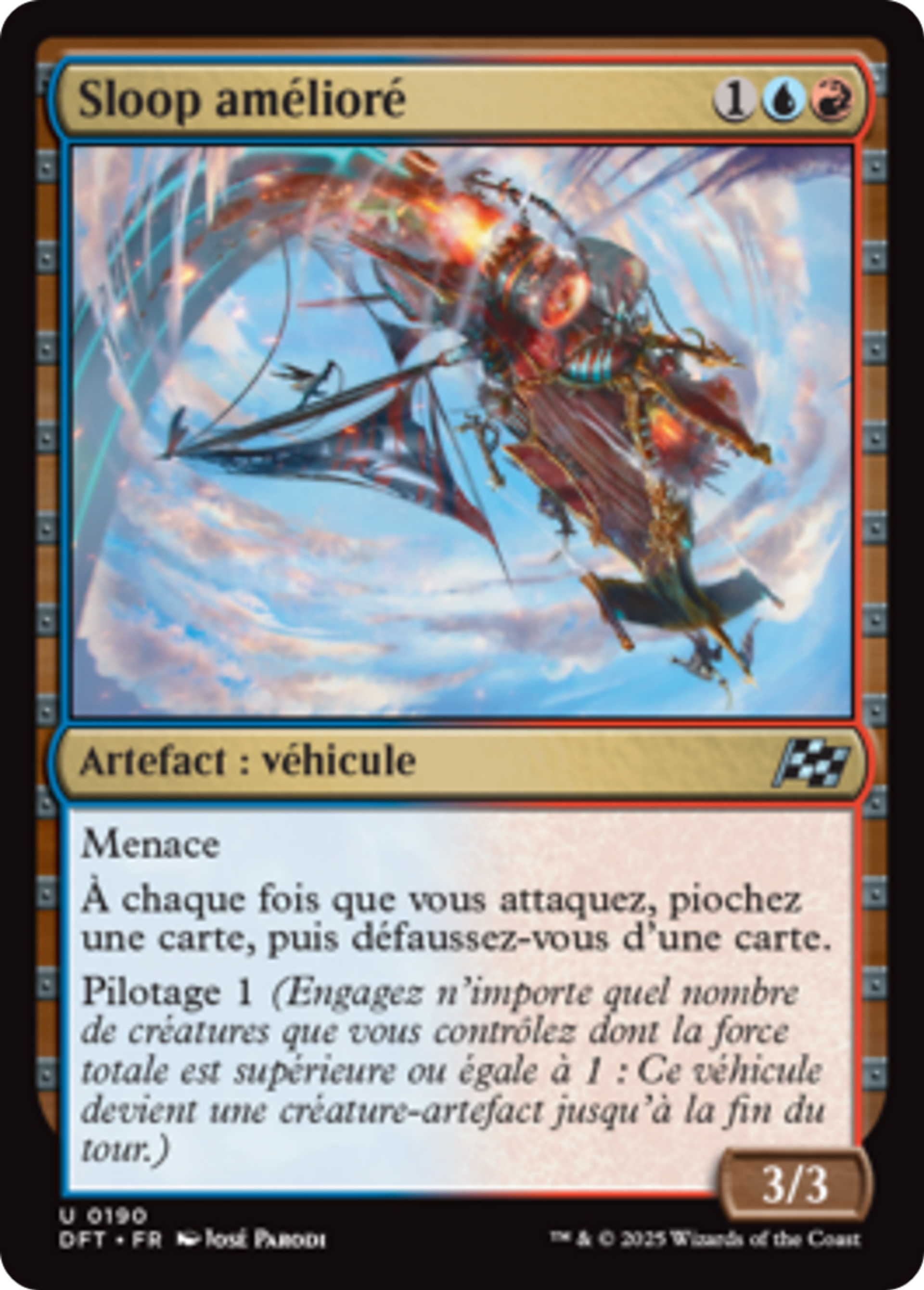Sloop amélioré — Aetherdrift — Magic: The Gathering
