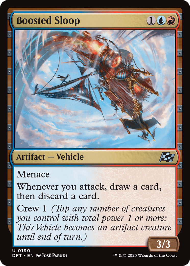 Boosted Sloop — Aetherdrift — Magic: The Gathering
