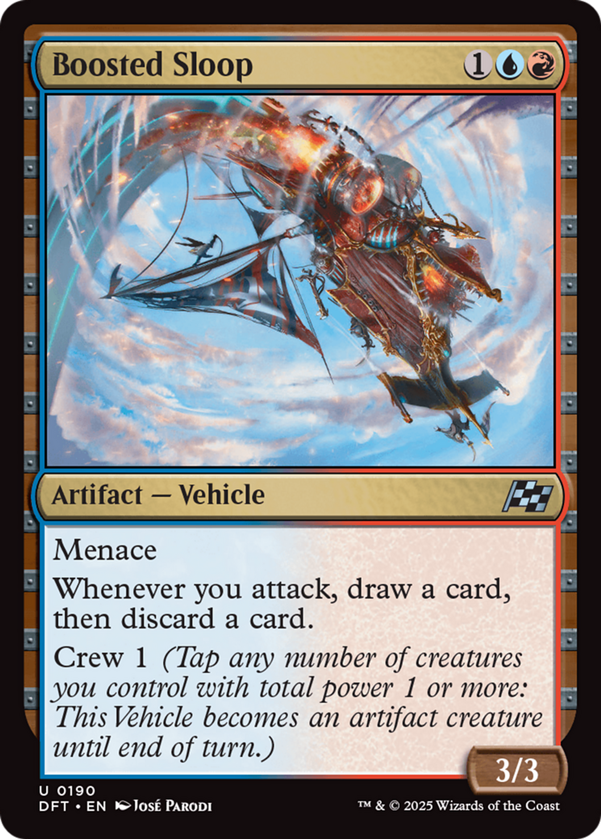 Boosted Sloop — Aetherdrift — Magic: The Gathering