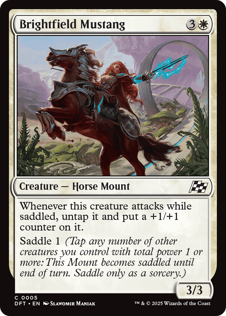 Brightfield Mustang — Aetherdrift — Magic: The Gathering