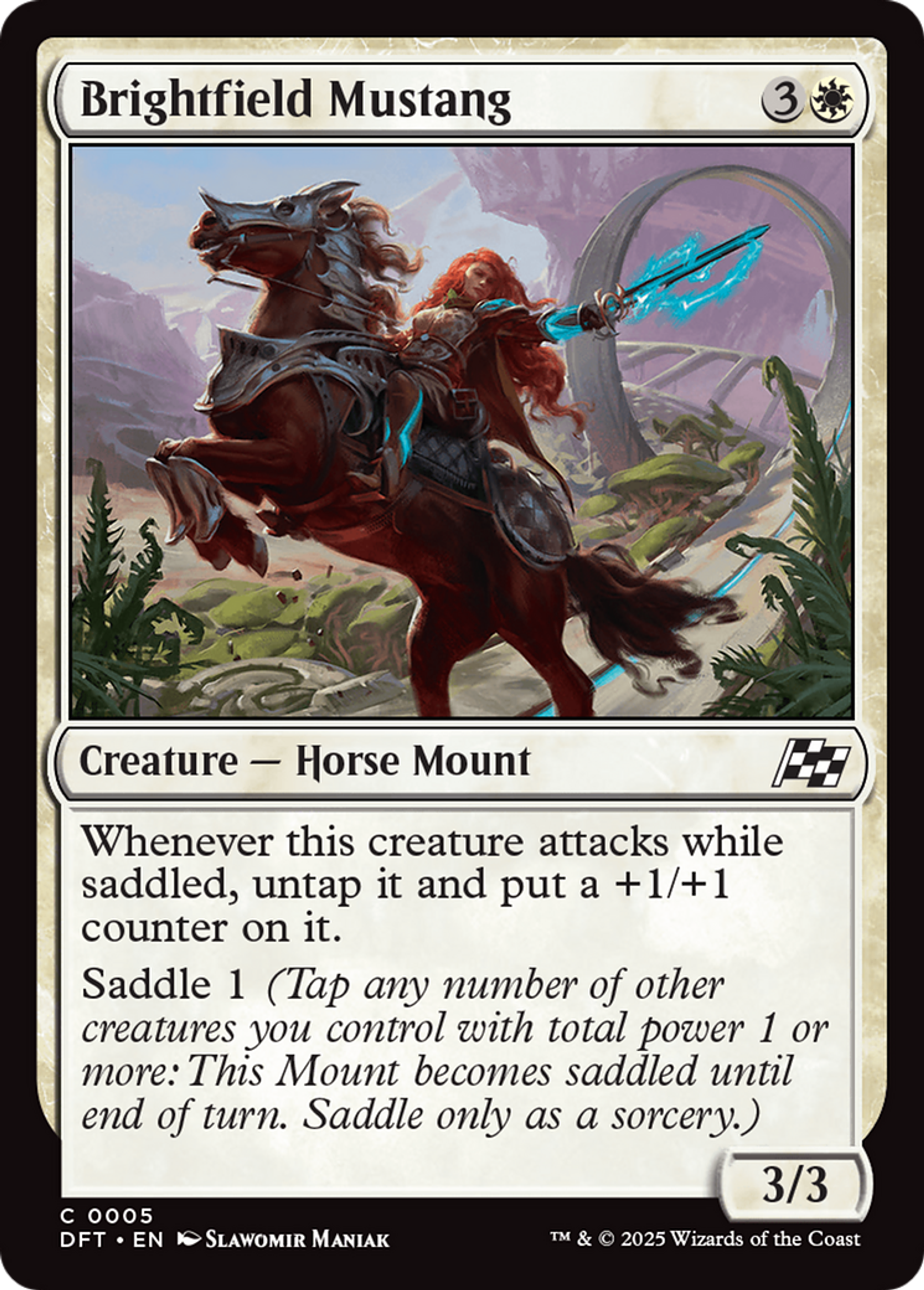 Brightfield Mustang — Aetherdrift — Magic: The Gathering
