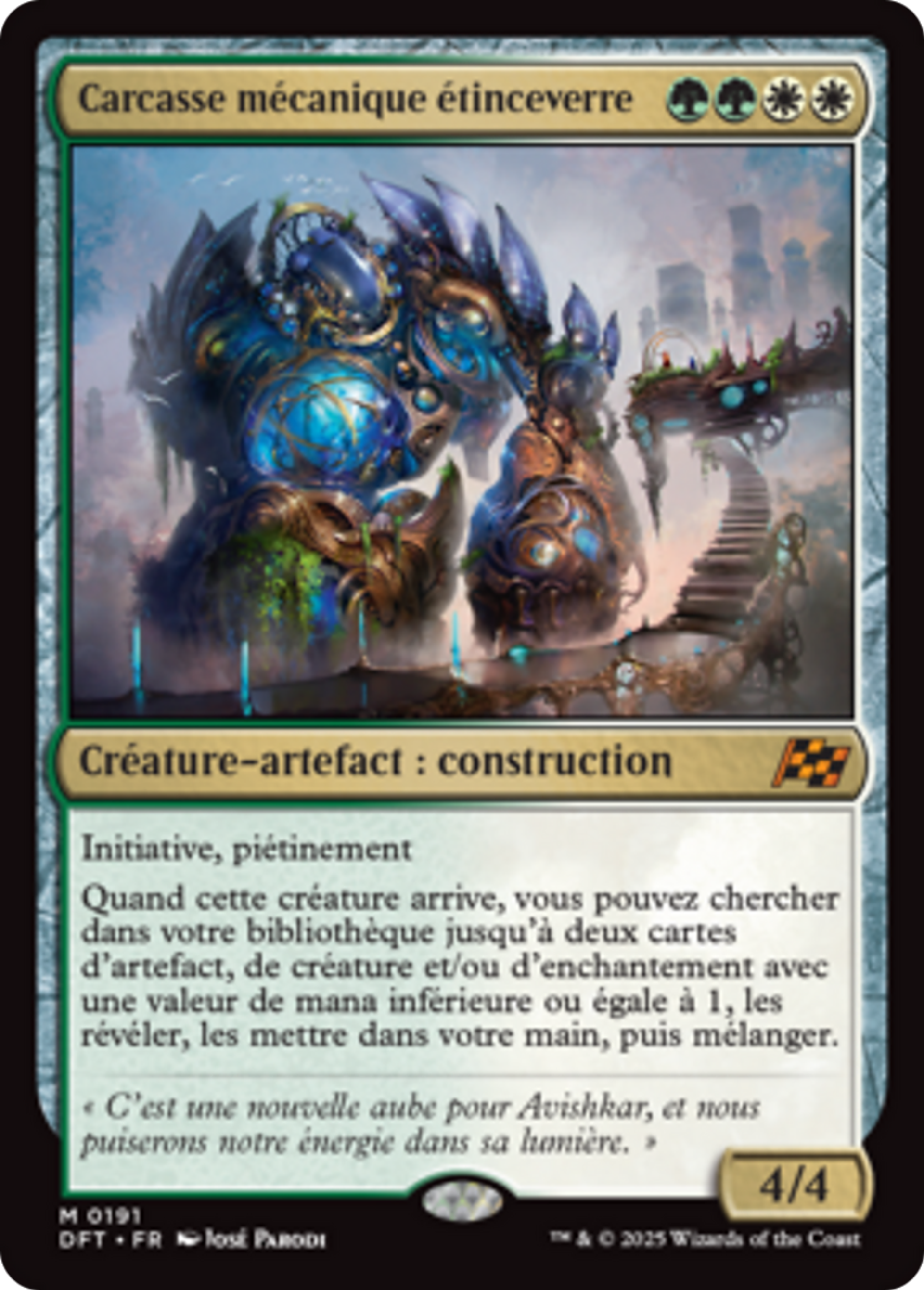 Carcasse mécanique étinceverre — Aetherdrift — Magic: The Gathering