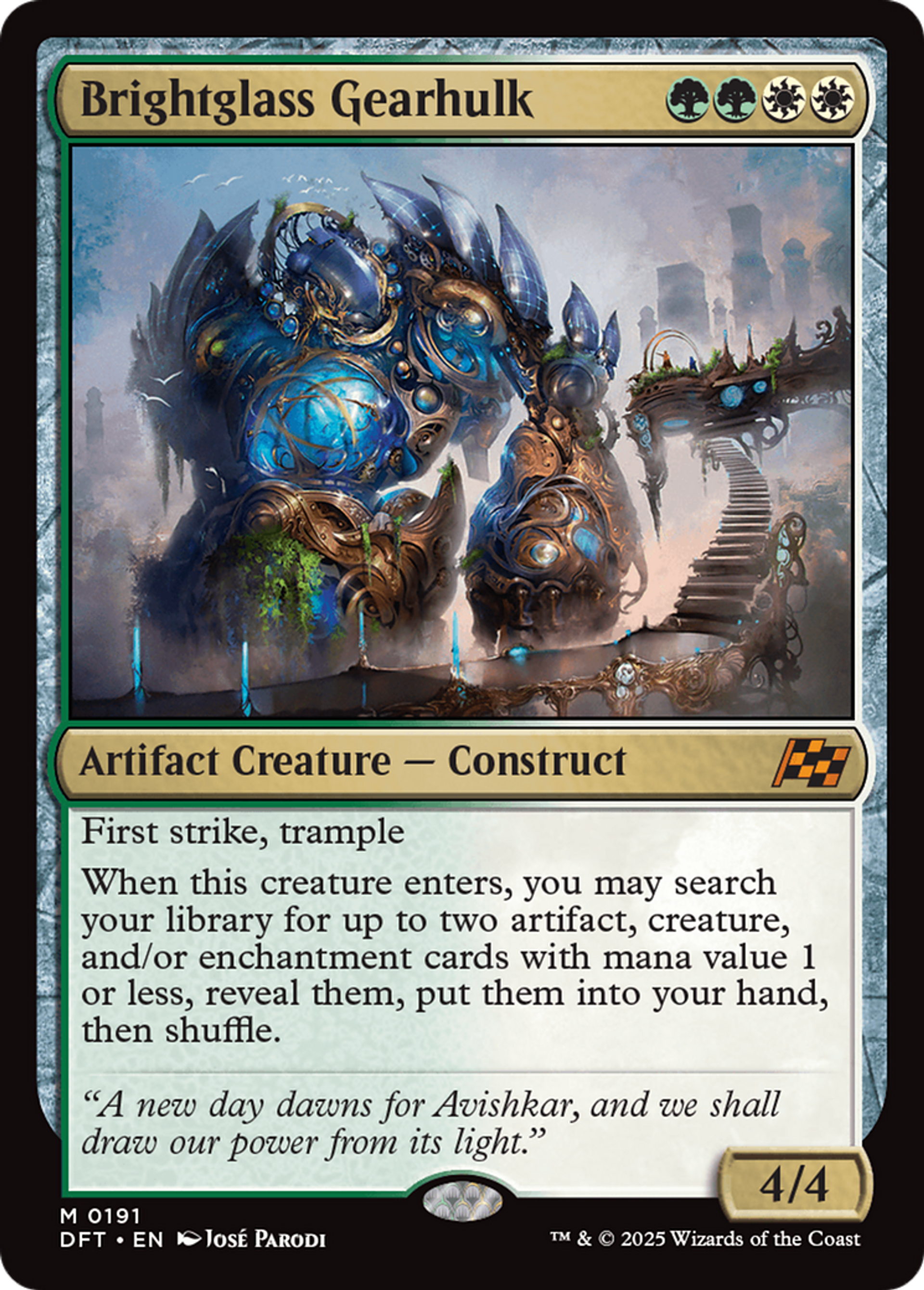 Brightglass Gearhulk — Aetherdrift — Magic: The Gathering