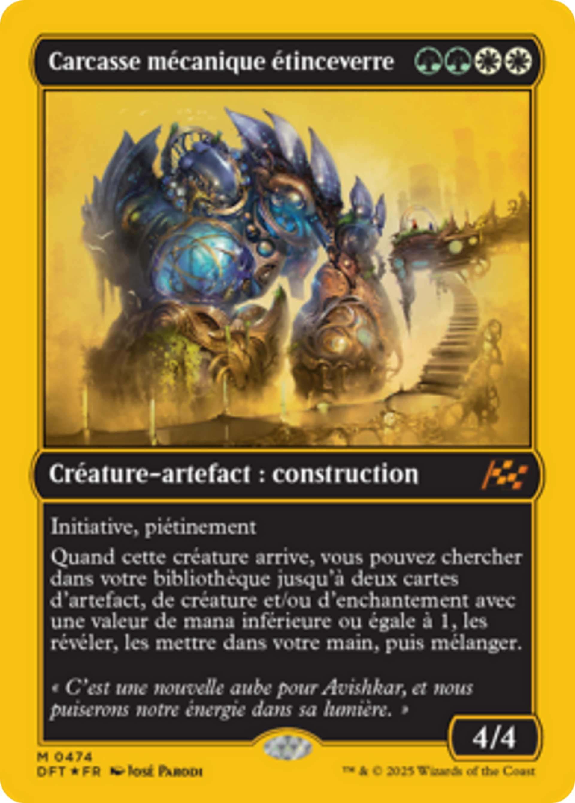 Carcasse mécanique étinceverre — Aetherdrift — Magic: The Gathering