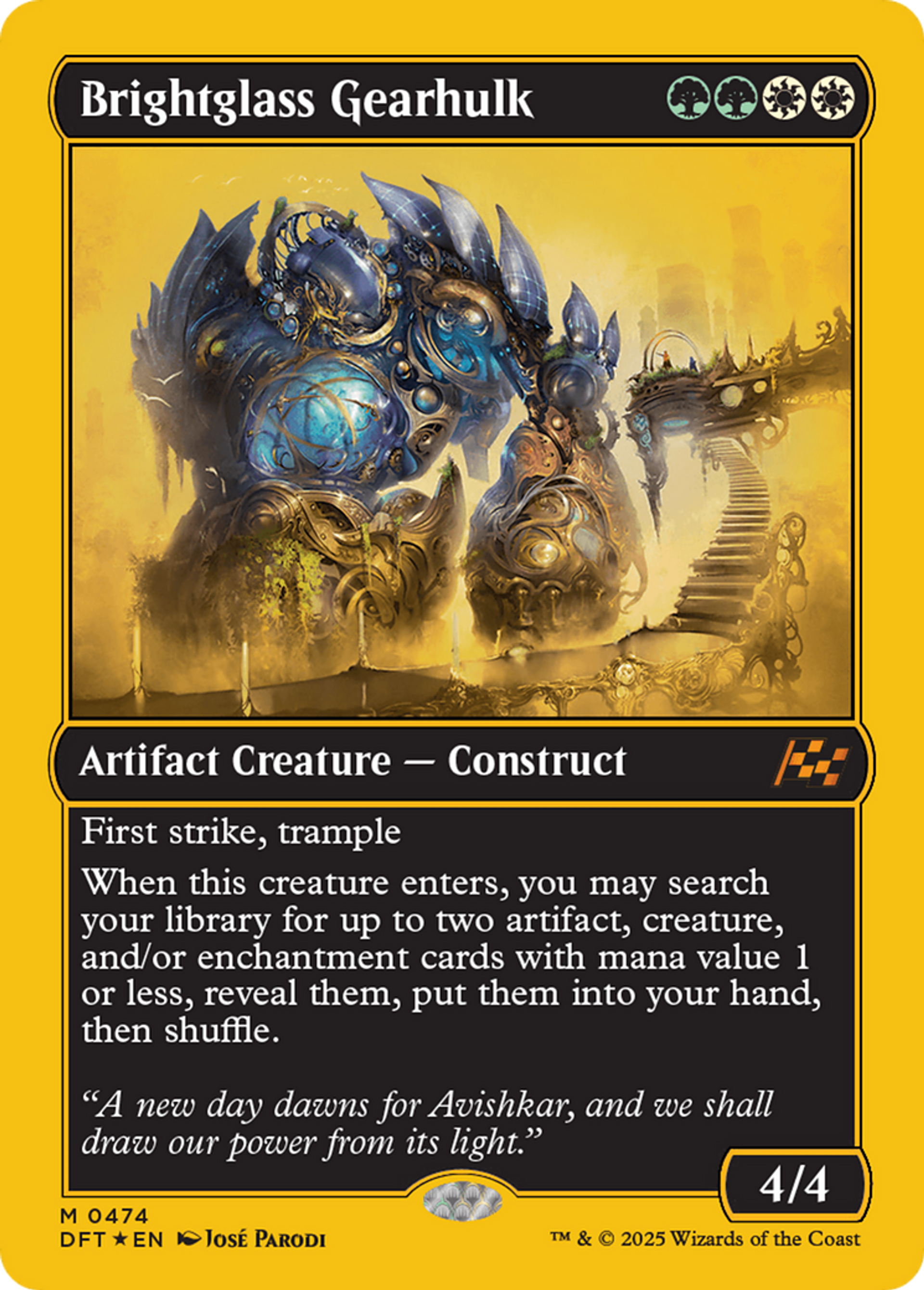 Brightglass Gearhulk — Aetherdrift — Magic: The Gathering