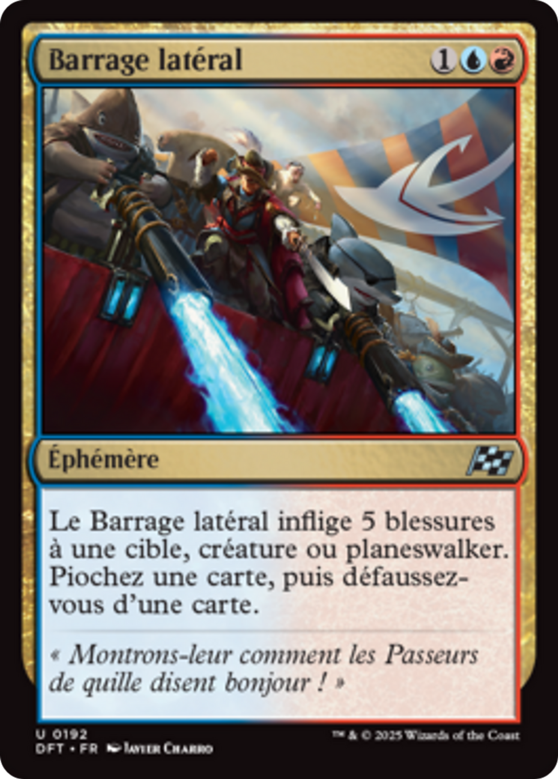 Barrage latéral — Aetherdrift — Magic: The Gathering