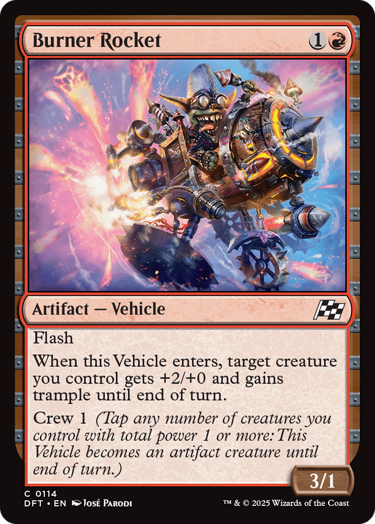 Burner Rocket — Aetherdrift — Magic: The Gathering