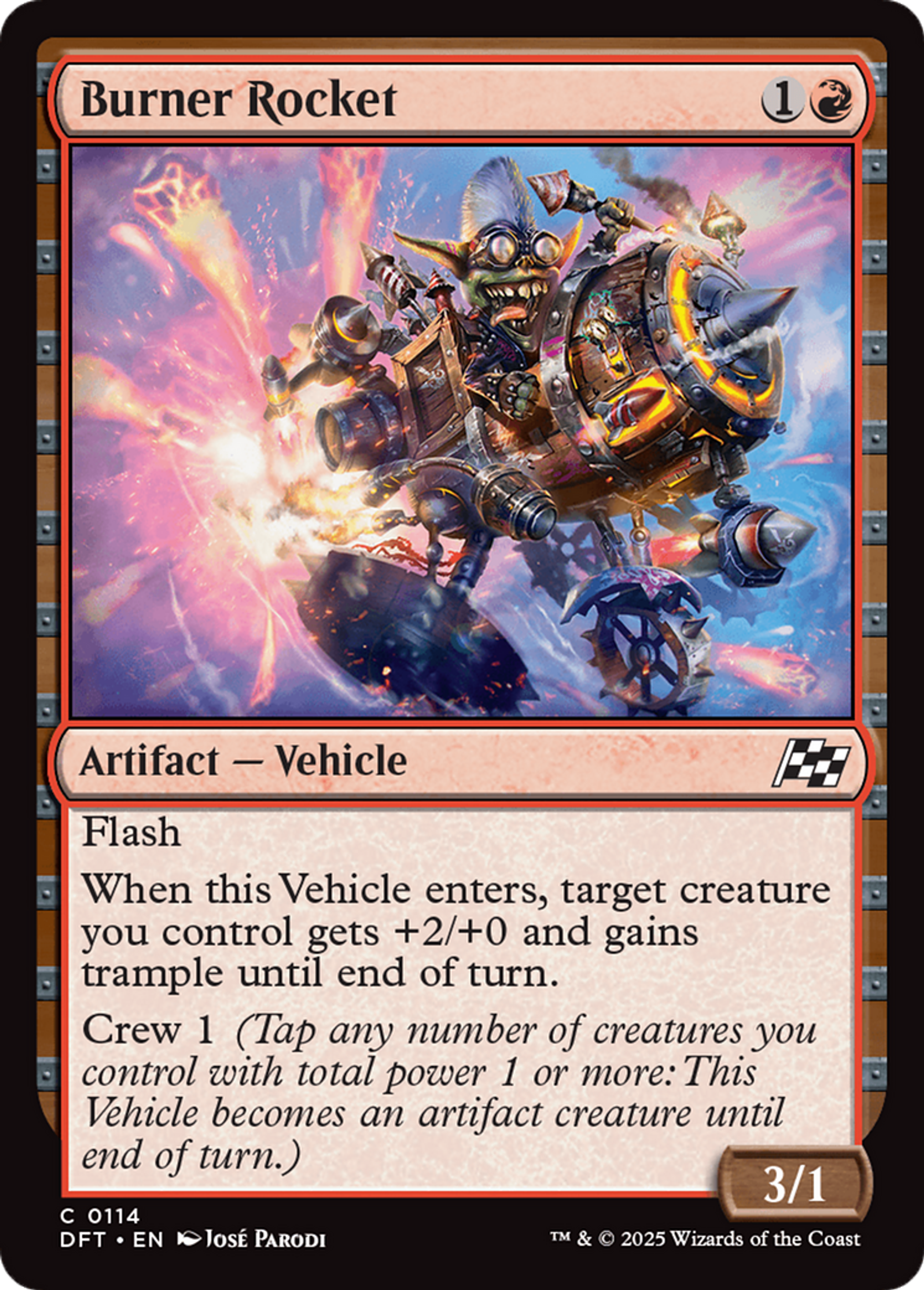 Burner Rocket — Aetherdrift — Magic: The Gathering