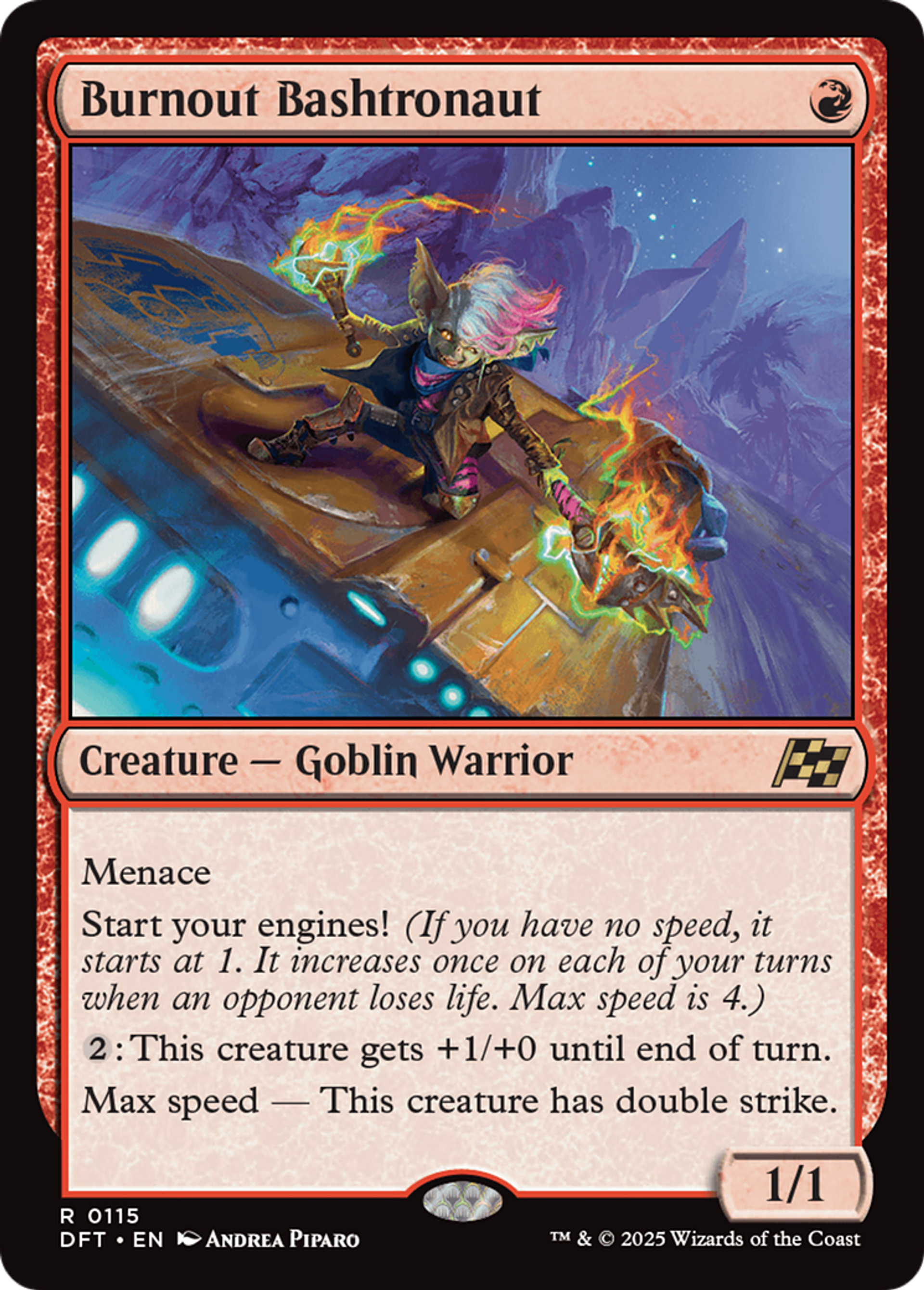 Burnout Bashtronaut — Aetherdrift — Magic: The Gathering
