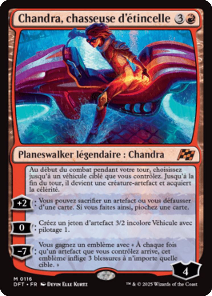 Chandra, chasseuse d'étincelle — Aetherdrift — Magic: The Gathering
