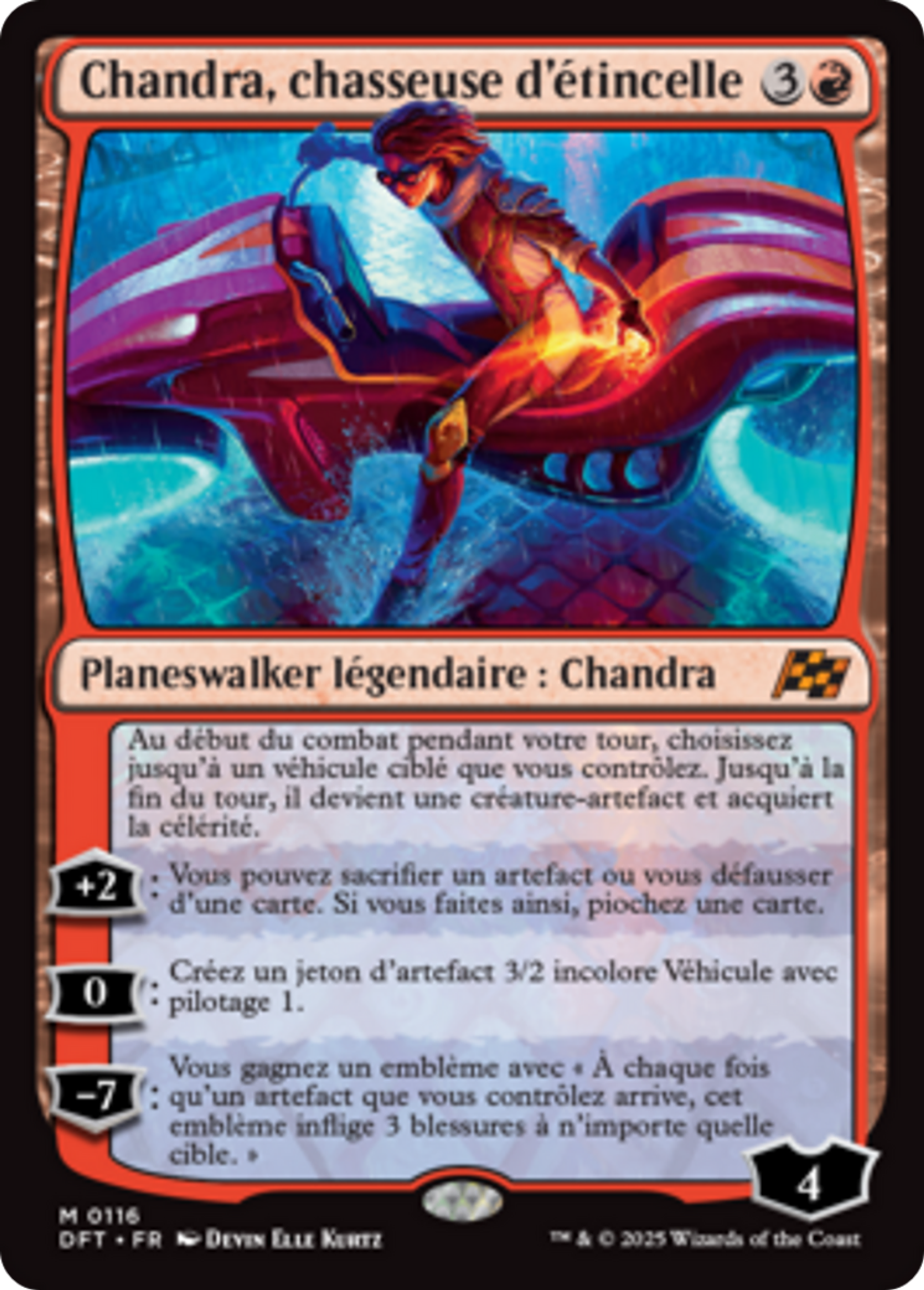 Chandra, chasseuse d'étincelle — Aetherdrift — Magic: The Gathering