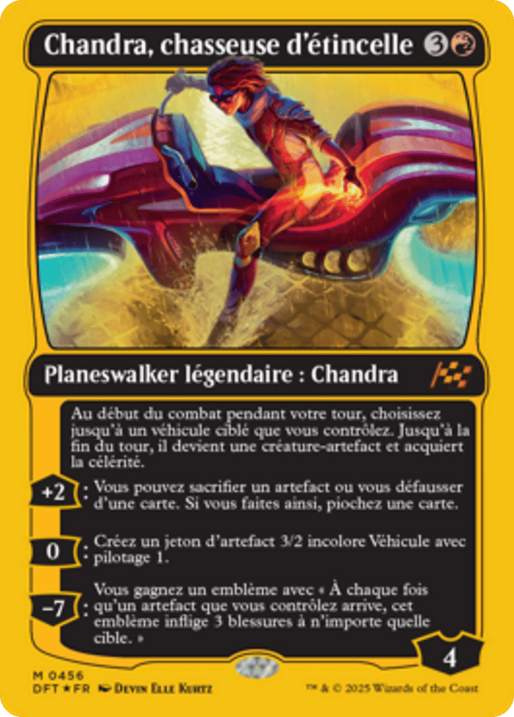 Chandra, chasseuse d'étincelle — Aetherdrift — Magic: The Gathering