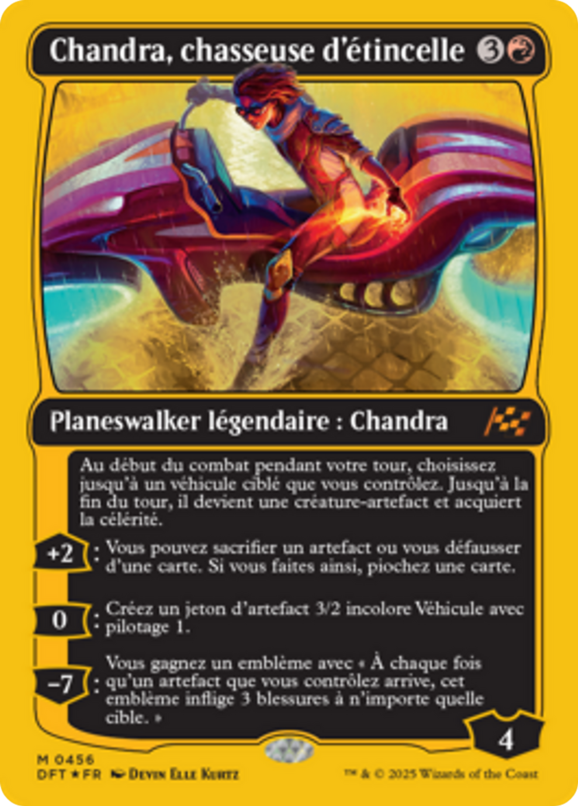 Chandra, chasseuse d'étincelle — Aetherdrift — Magic: The Gathering