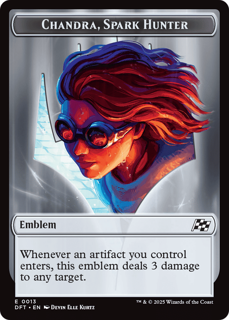 Chandra, Spark Hunter Emblem — Aetherdrift — Magic: The Gathering