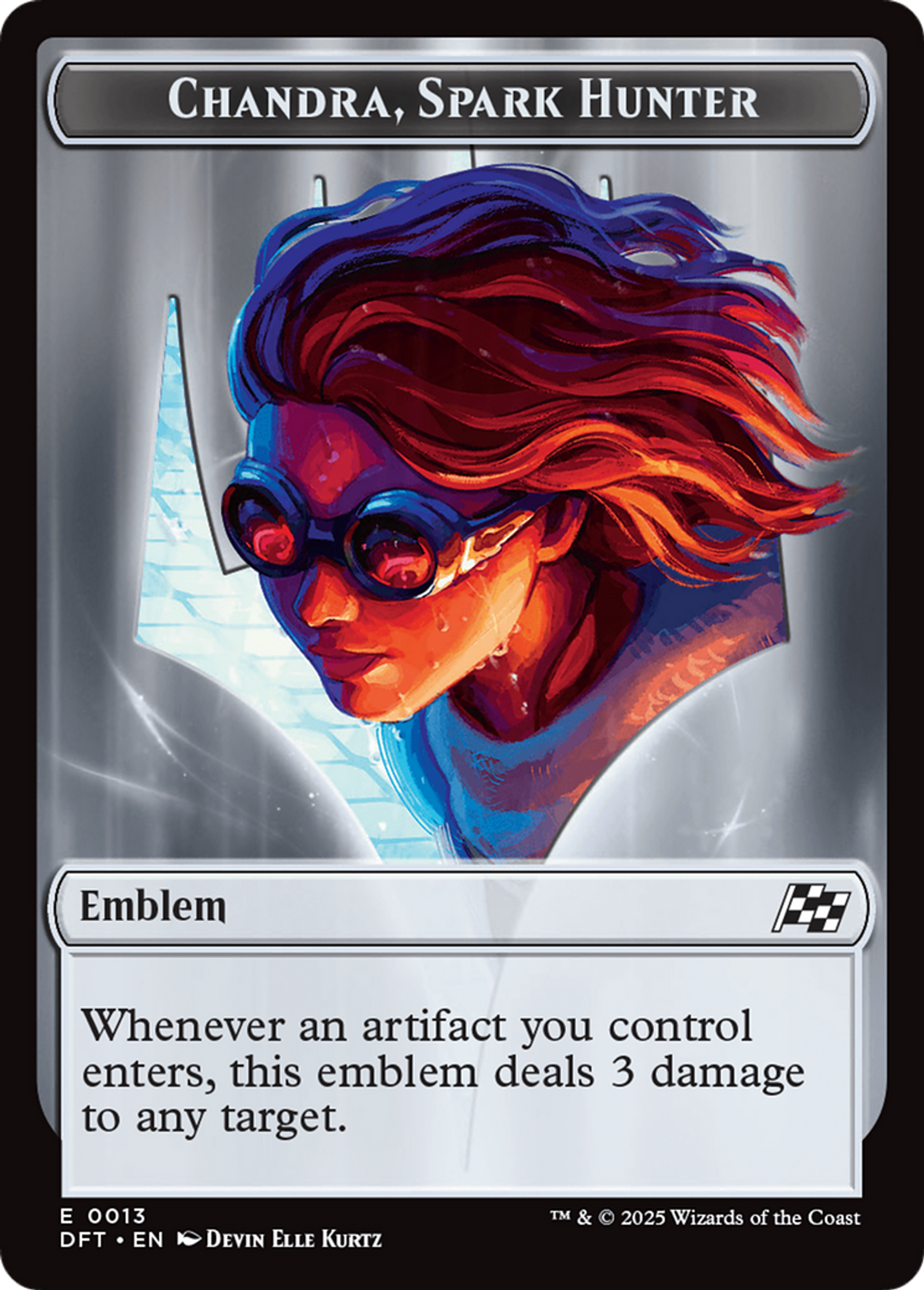 Chandra, Spark Hunter Emblem — Aetherdrift — Magic: The Gathering