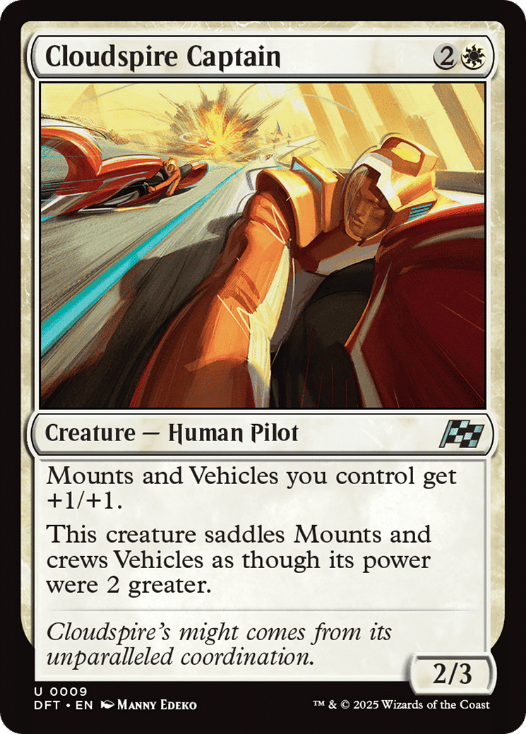 Cloudspire Captain — Aetherdrift — Magic: The Gathering