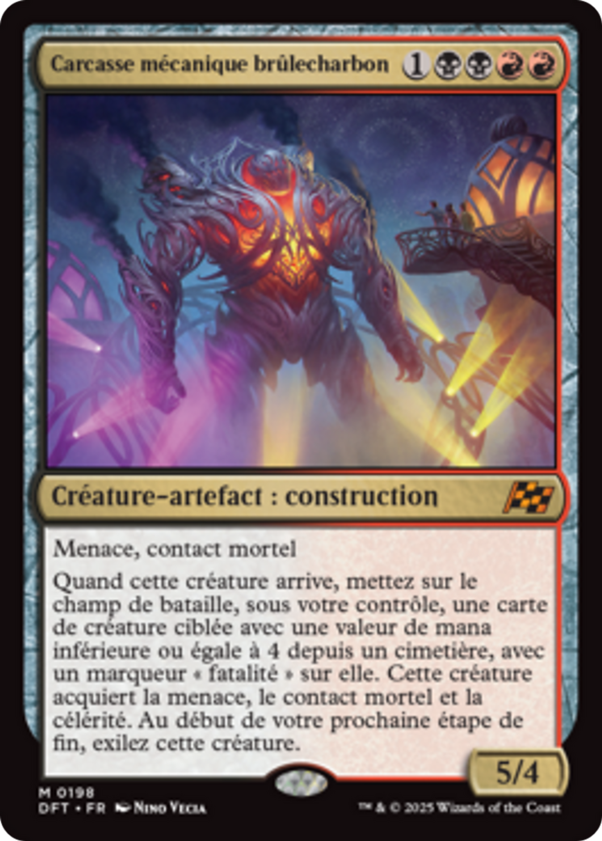 Carcasse mécanique brûlecharbon — Aetherdrift — Magic: The Gathering