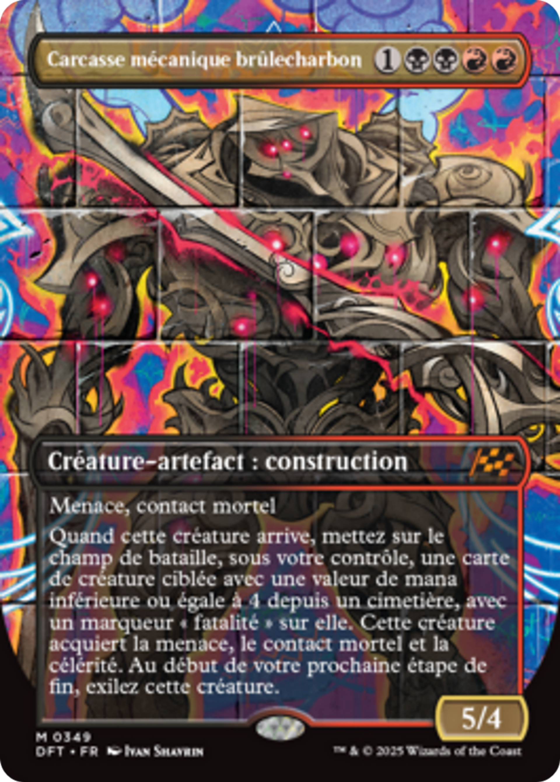 Carcasse mécanique brûlecharbon — Aetherdrift — Magic: The Gathering