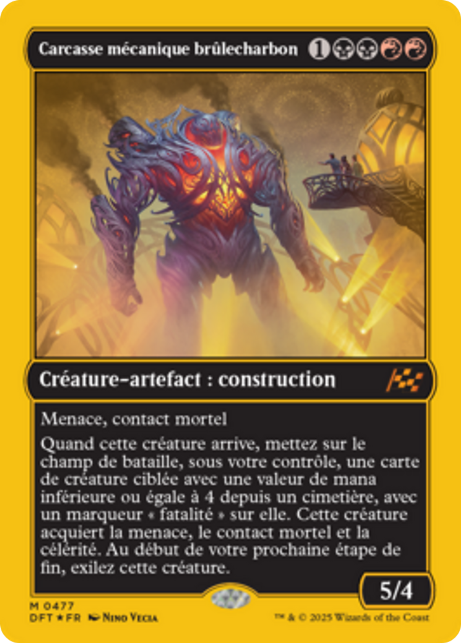 Carcasse mécanique brûlecharbon — Aetherdrift — Magic: The Gathering