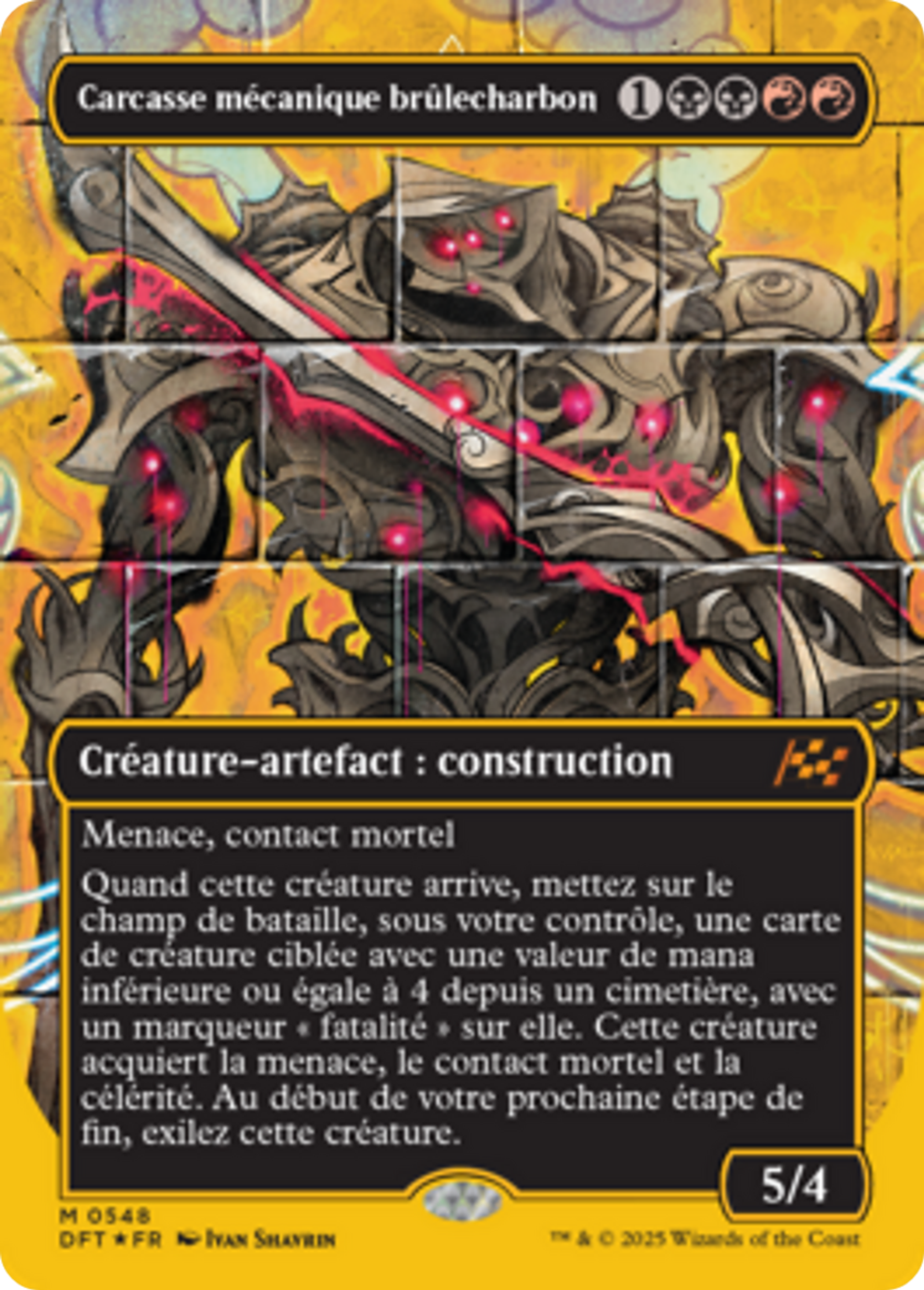 Carcasse mécanique brûlecharbon — Aetherdrift — Magic: The Gathering
