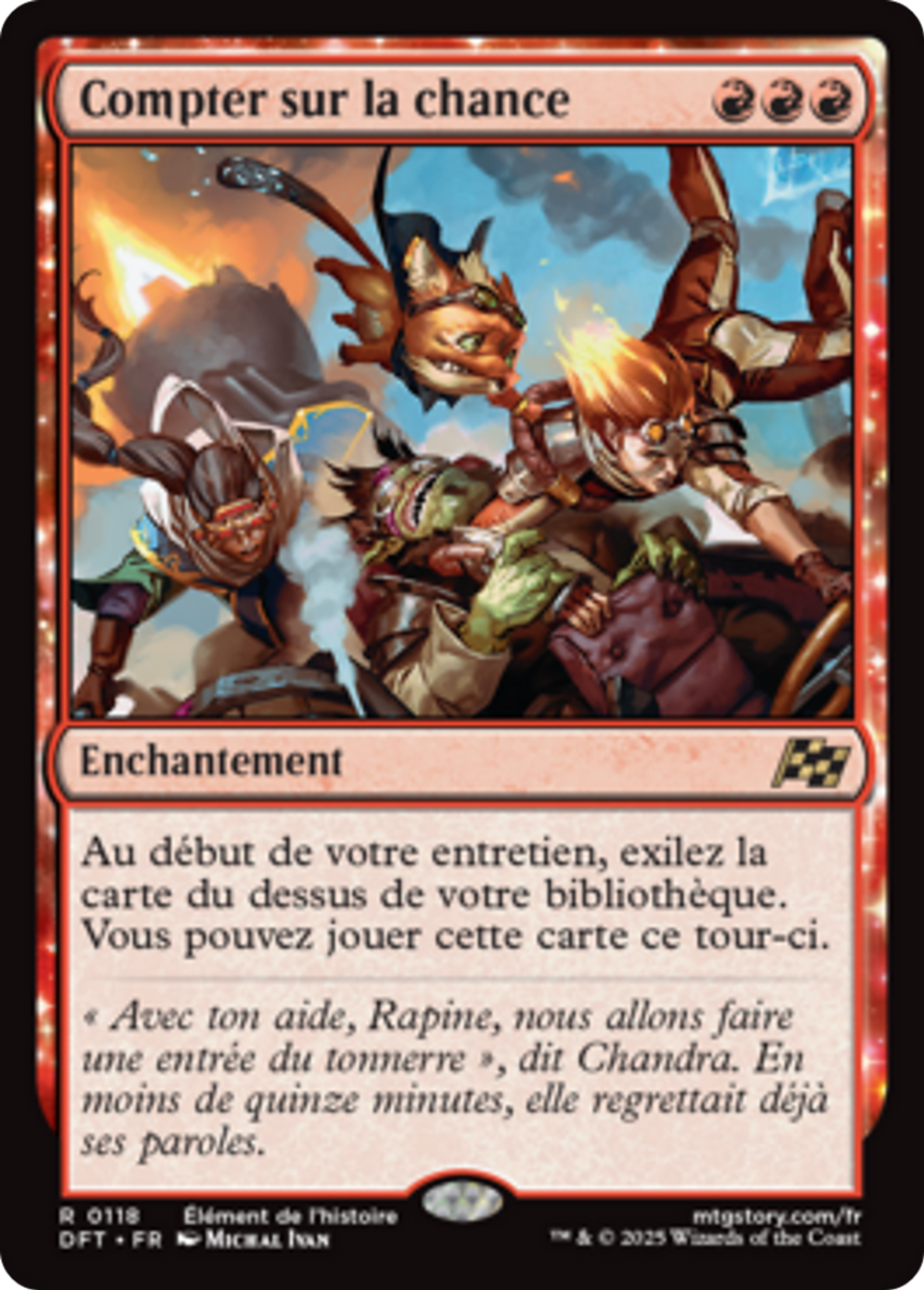 Compter sur la chance — Aetherdrift — Magic: The Gathering