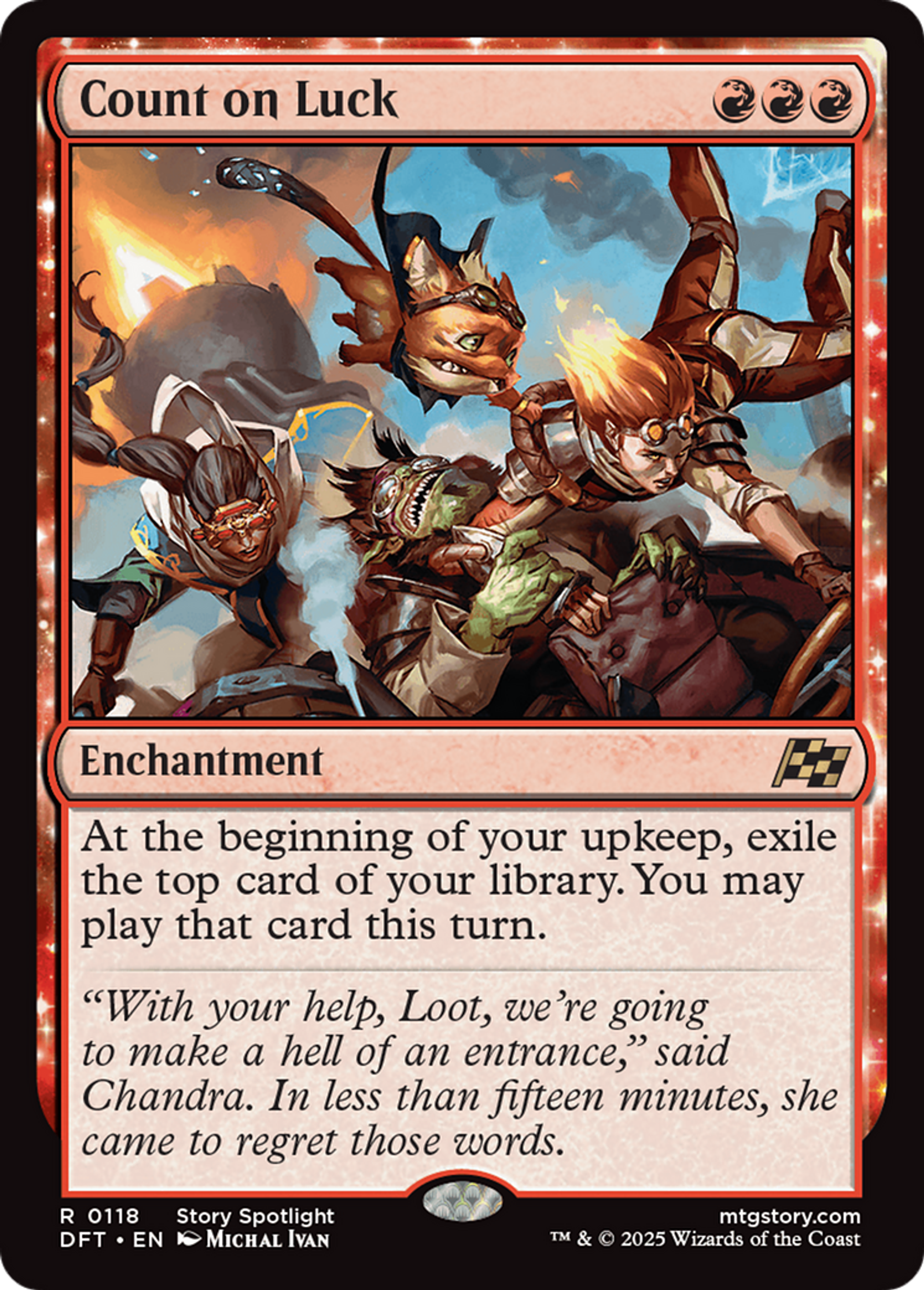 Count on Luck — Aetherdrift — Magic: The Gathering