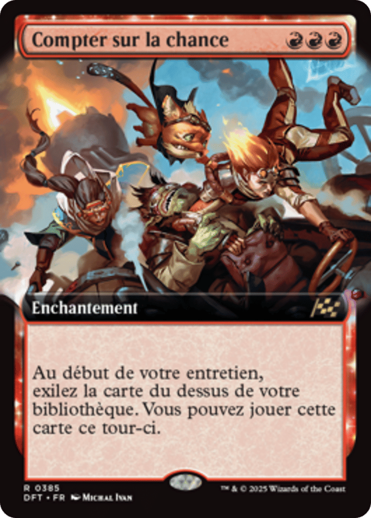 Compter sur la chance — Aetherdrift — Magic: The Gathering