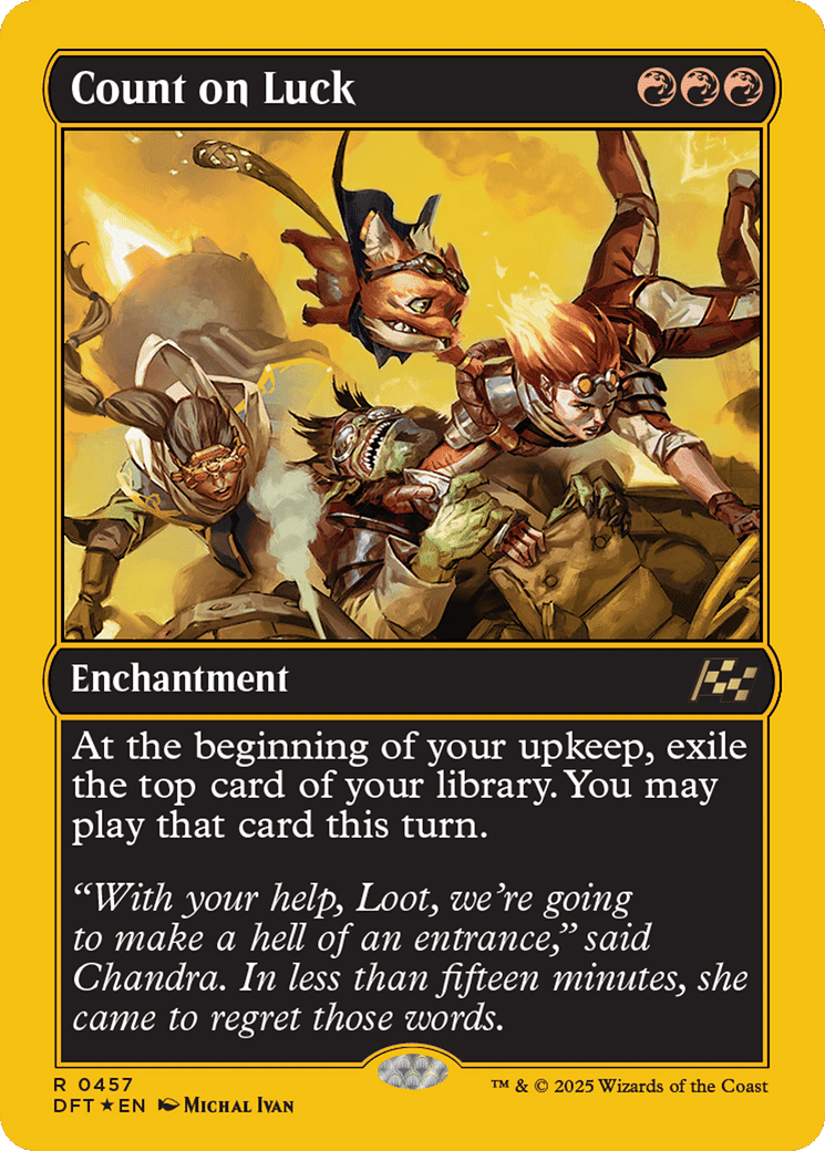 Count on Luck — Aetherdrift — Magic: The Gathering