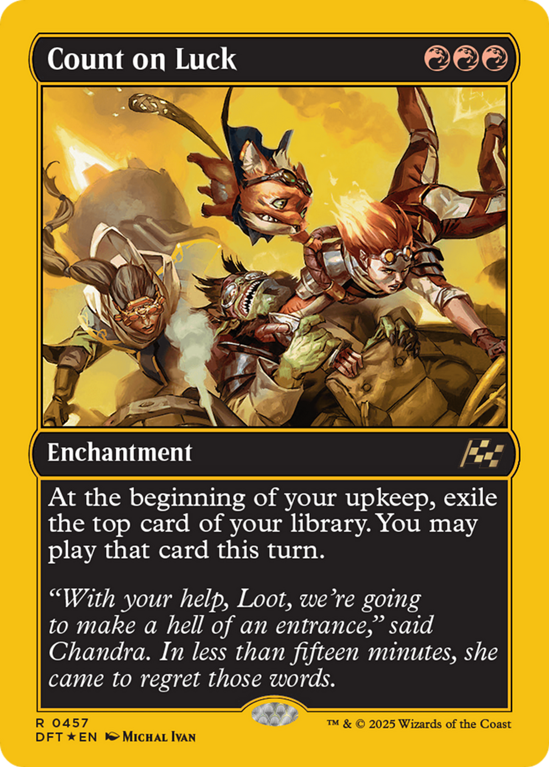 Count on Luck — Aetherdrift — Magic: The Gathering