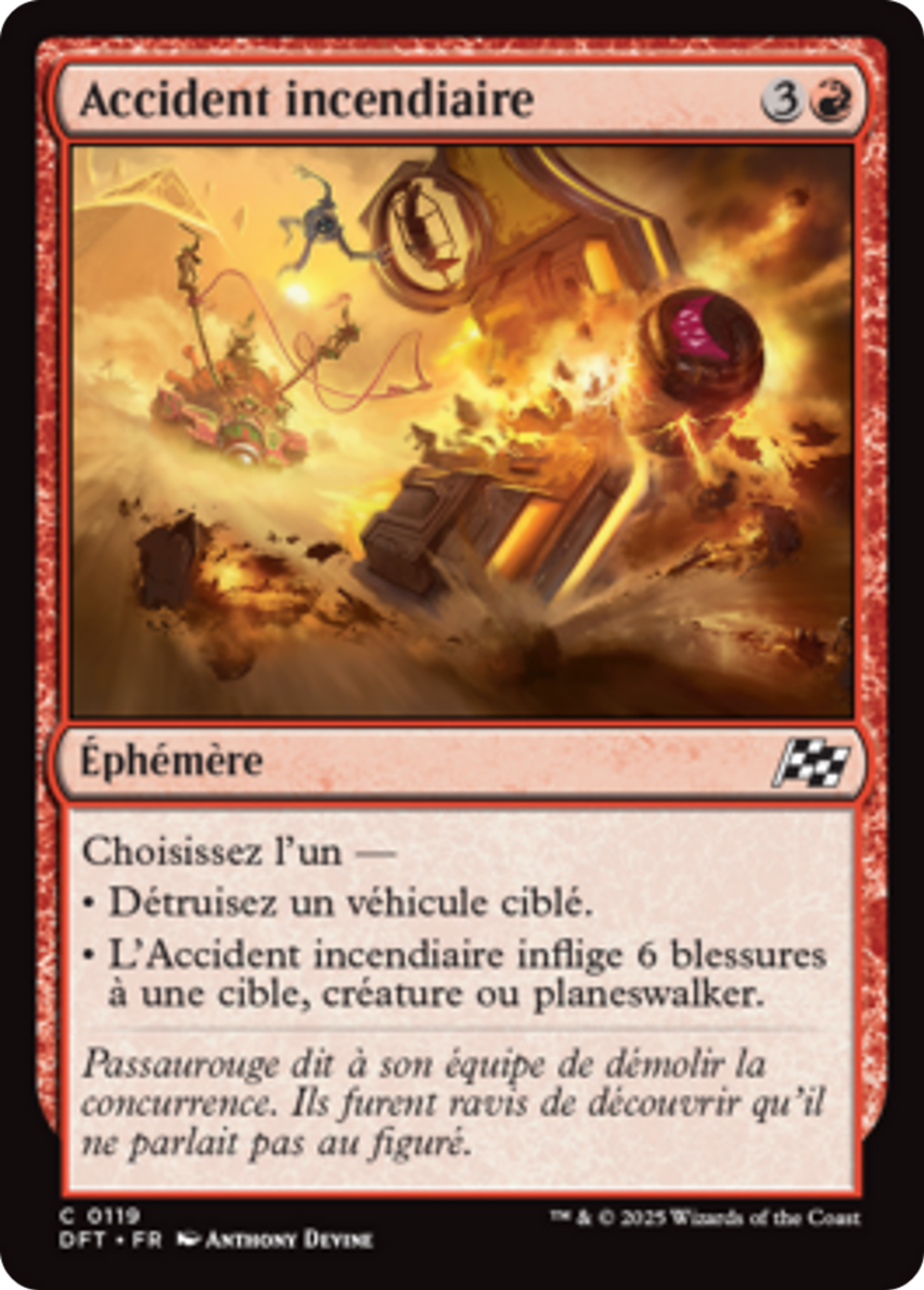 Accident incendiaire — Aetherdrift — Magic: The Gathering