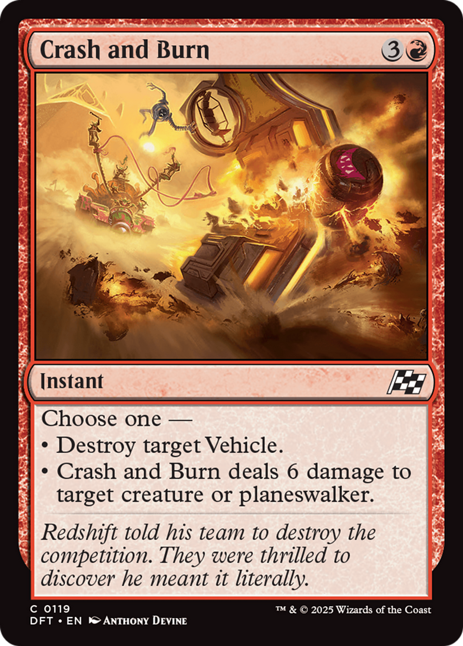 Accident incendiaire — Aetherdrift — Magic: The Gathering
