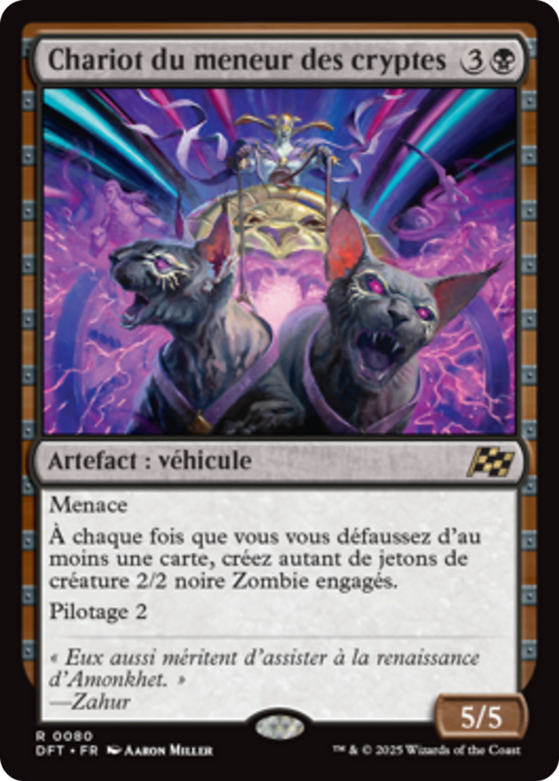 Chariot du meneur des cryptes — Aetherdrift — Magic: The Gathering