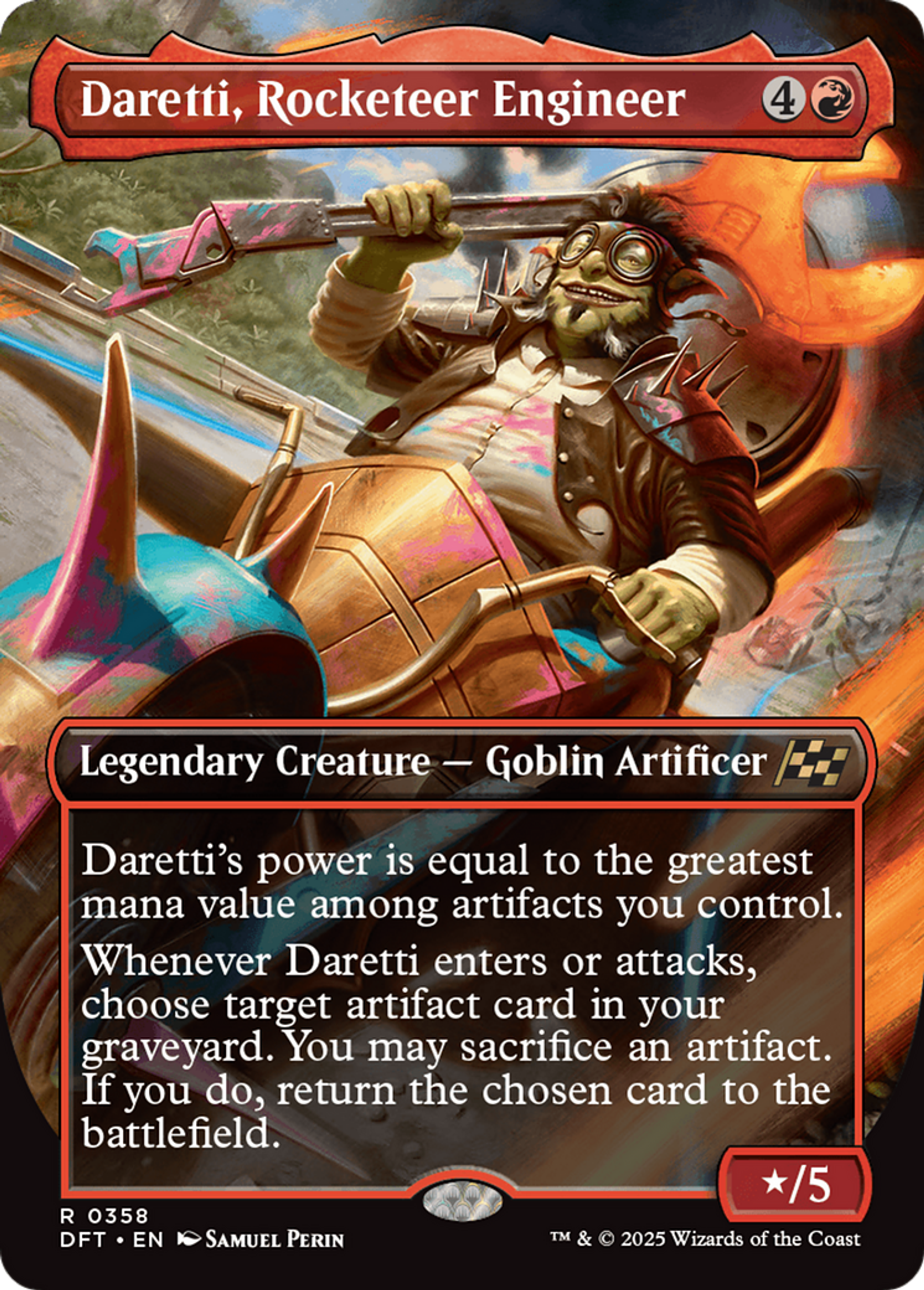 Daretti, Rocketeer Engineer — Aetherdrift — Magic: The Gathering