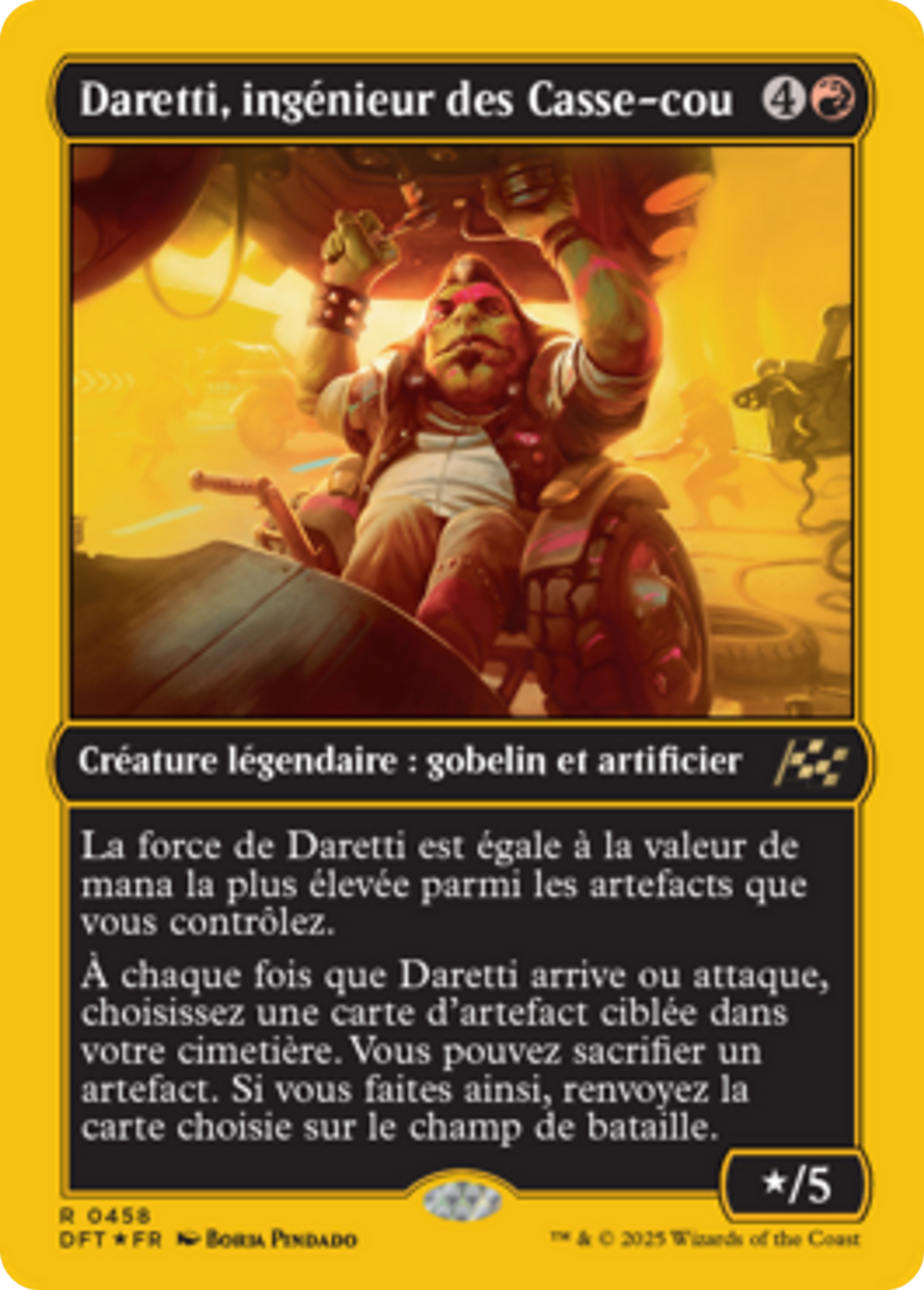 Daretti, ingénieur des Casse-cou — Aetherdrift — Magic: The Gathering
