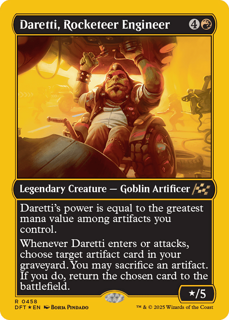 Daretti, Rocketeer Engineer — Aetherdrift — Magic: The Gathering