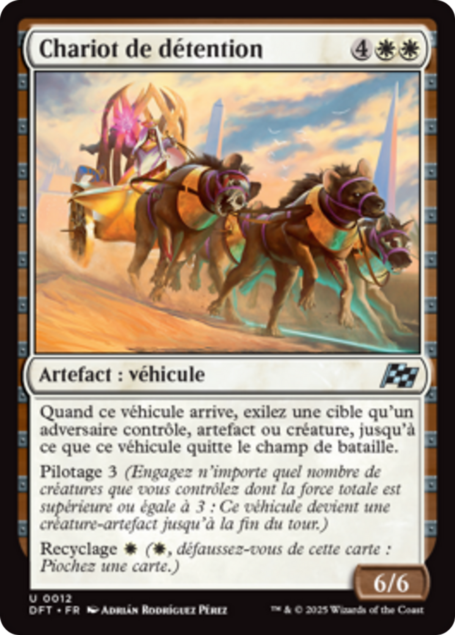 Chariot de détention — Aetherdrift — Magic: The Gathering