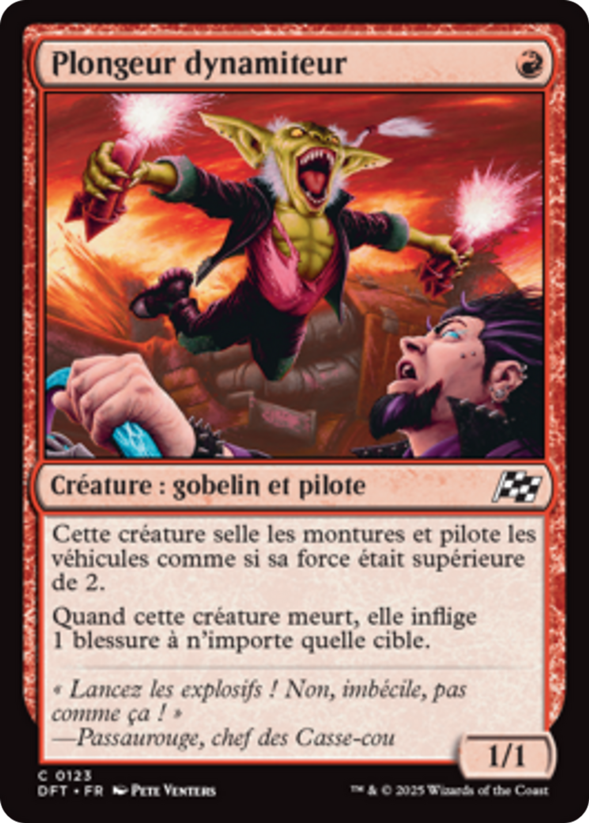 Plongeur dynamiteur — Aetherdrift — Magic: The Gathering