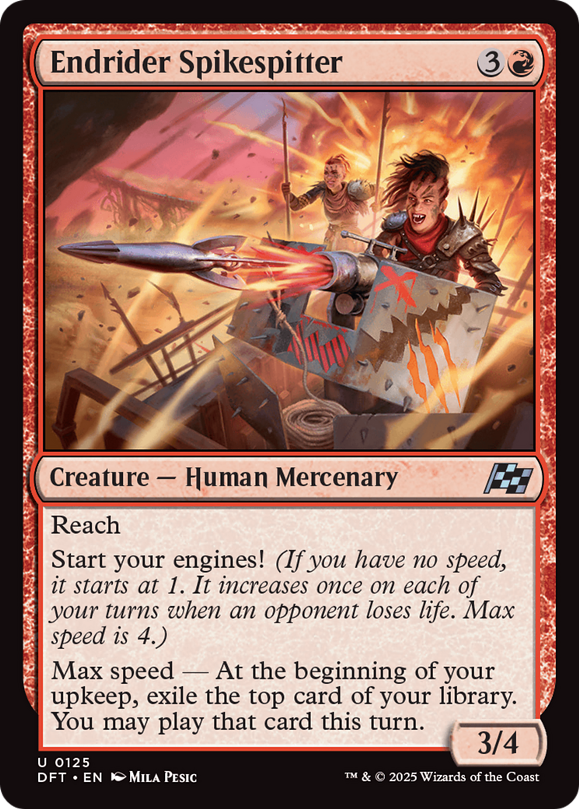 Endrider Spikespitter — Aetherdrift — Magic: The Gathering