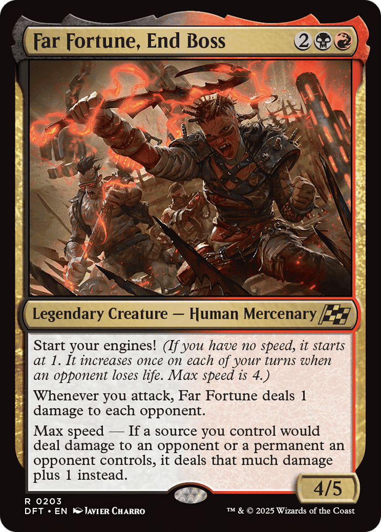 Far Fortune, End Boss — Aetherdrift — Magic: The Gathering