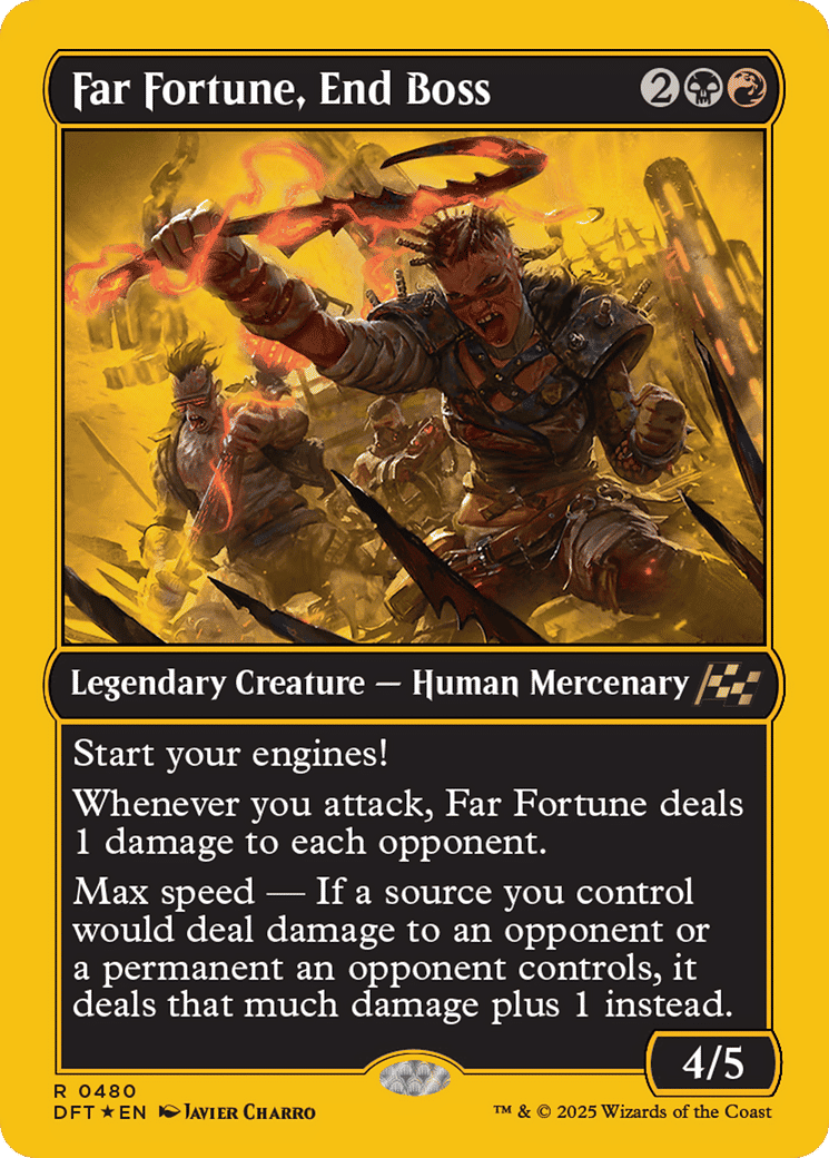 Far Fortune, End Boss — Aetherdrift — Magic: The Gathering