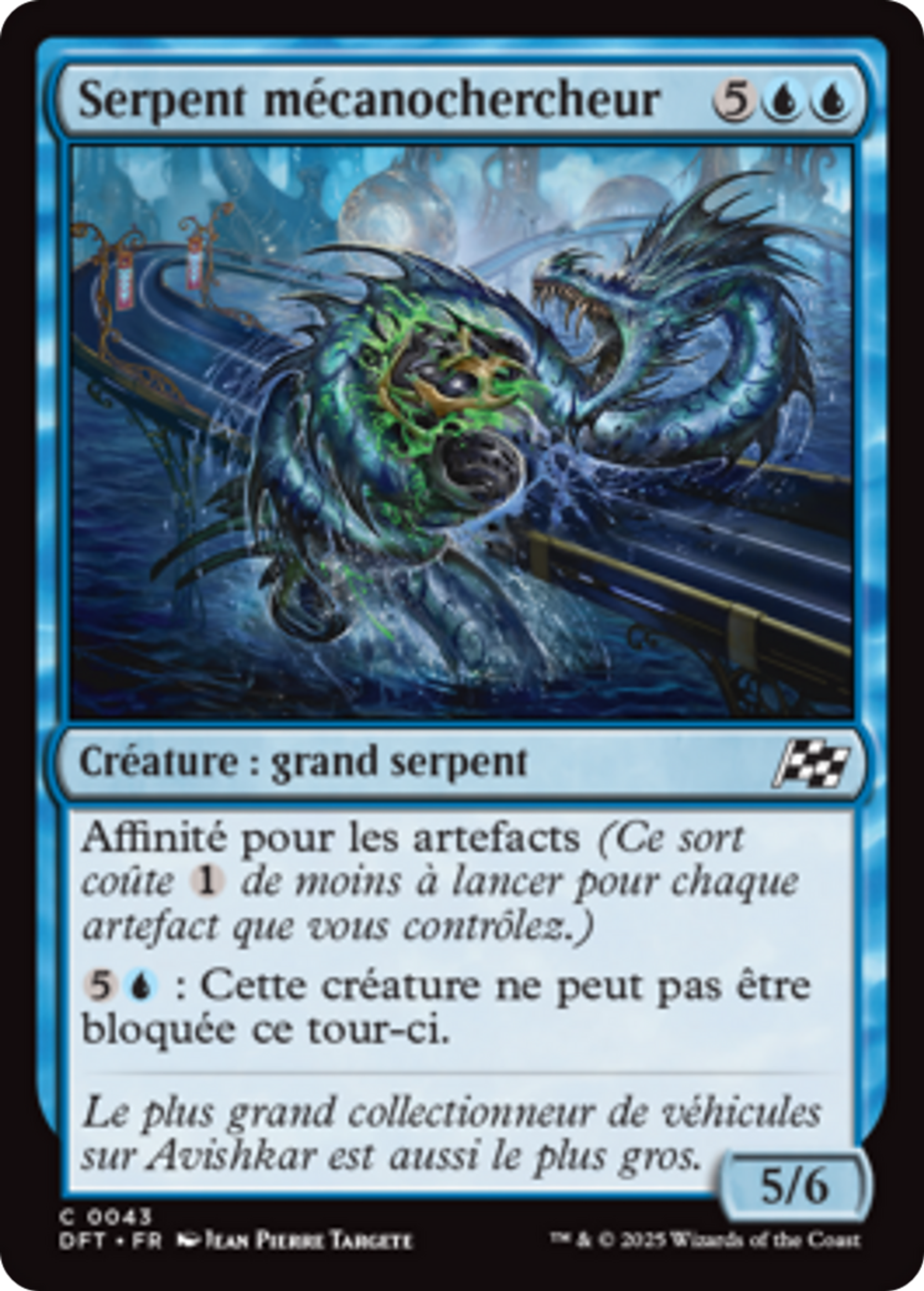 Serpent mécanochercheur — Aetherdrift — Magic: The Gathering