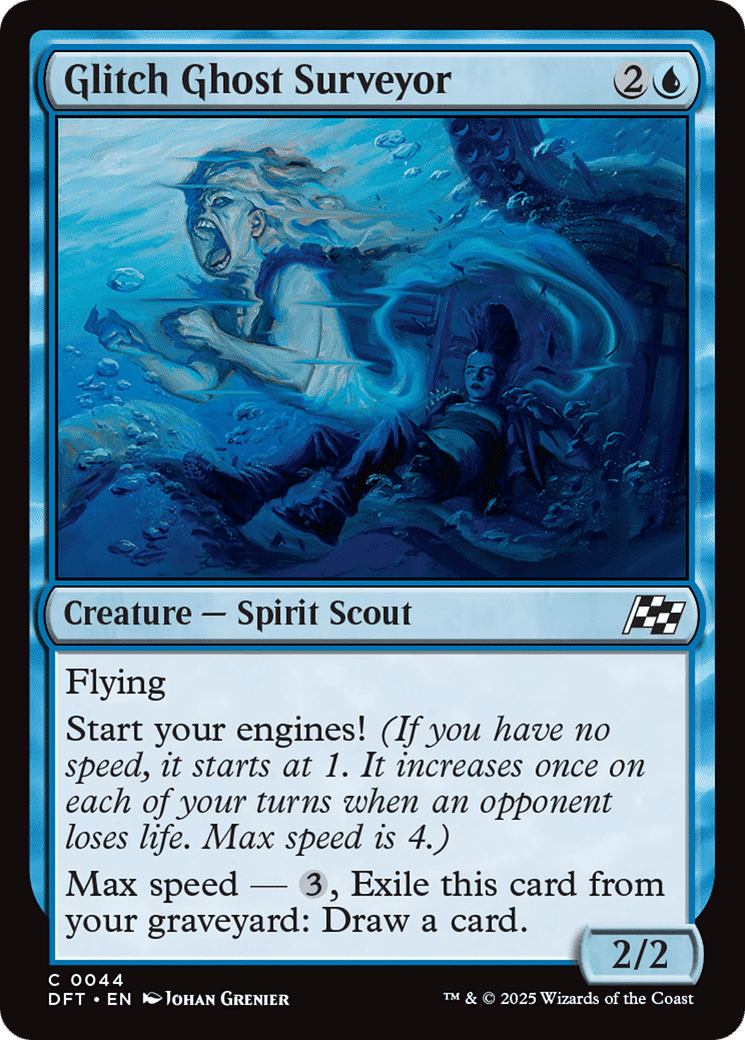 Glitch Ghost Surveyor — Aetherdrift — Magic: The Gathering