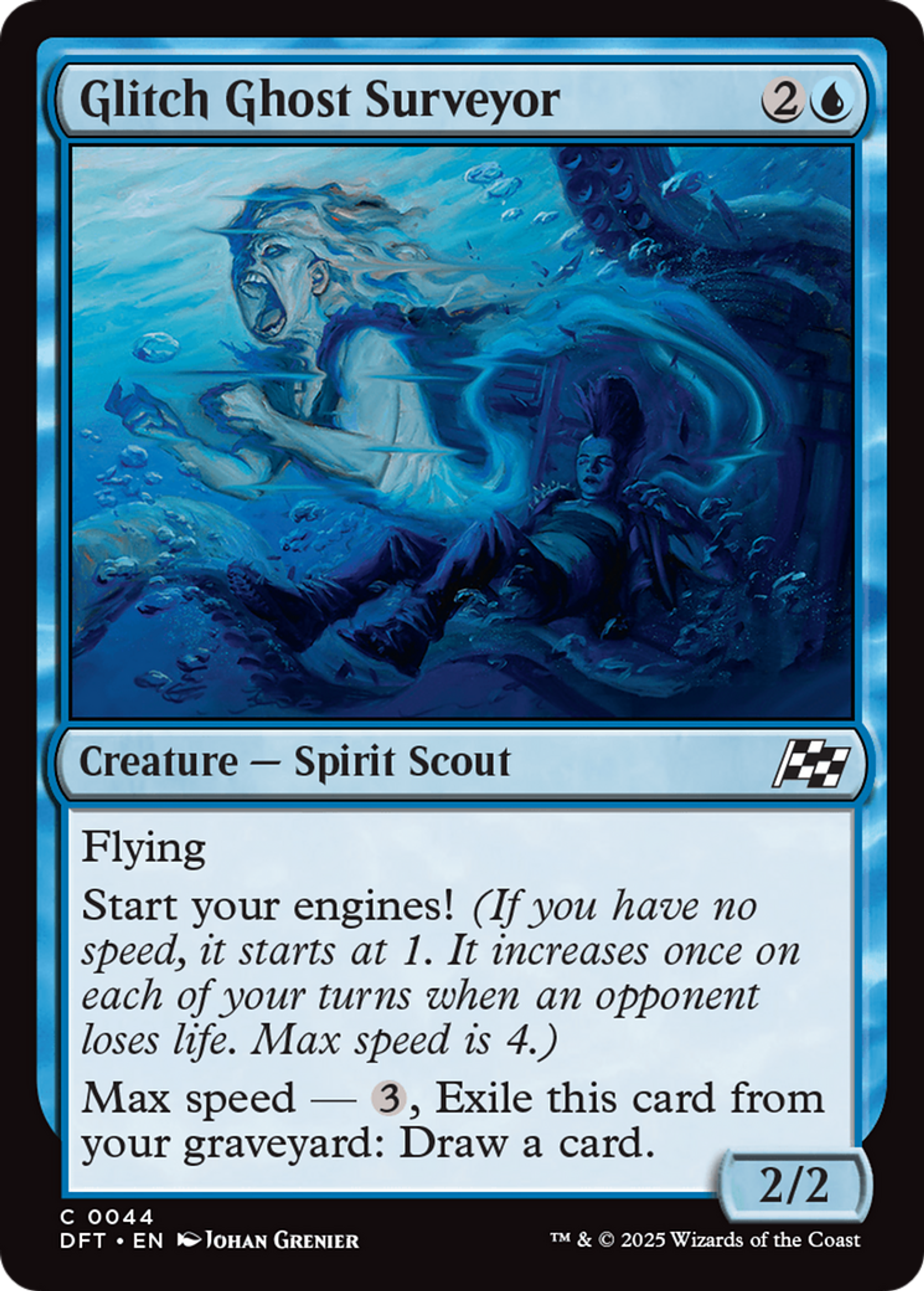 Glitch Ghost Surveyor — Aetherdrift — Magic: The Gathering