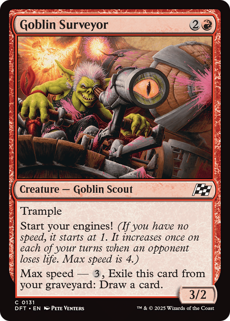 Goblin Surveyor — Aetherdrift — Magic: The Gathering
