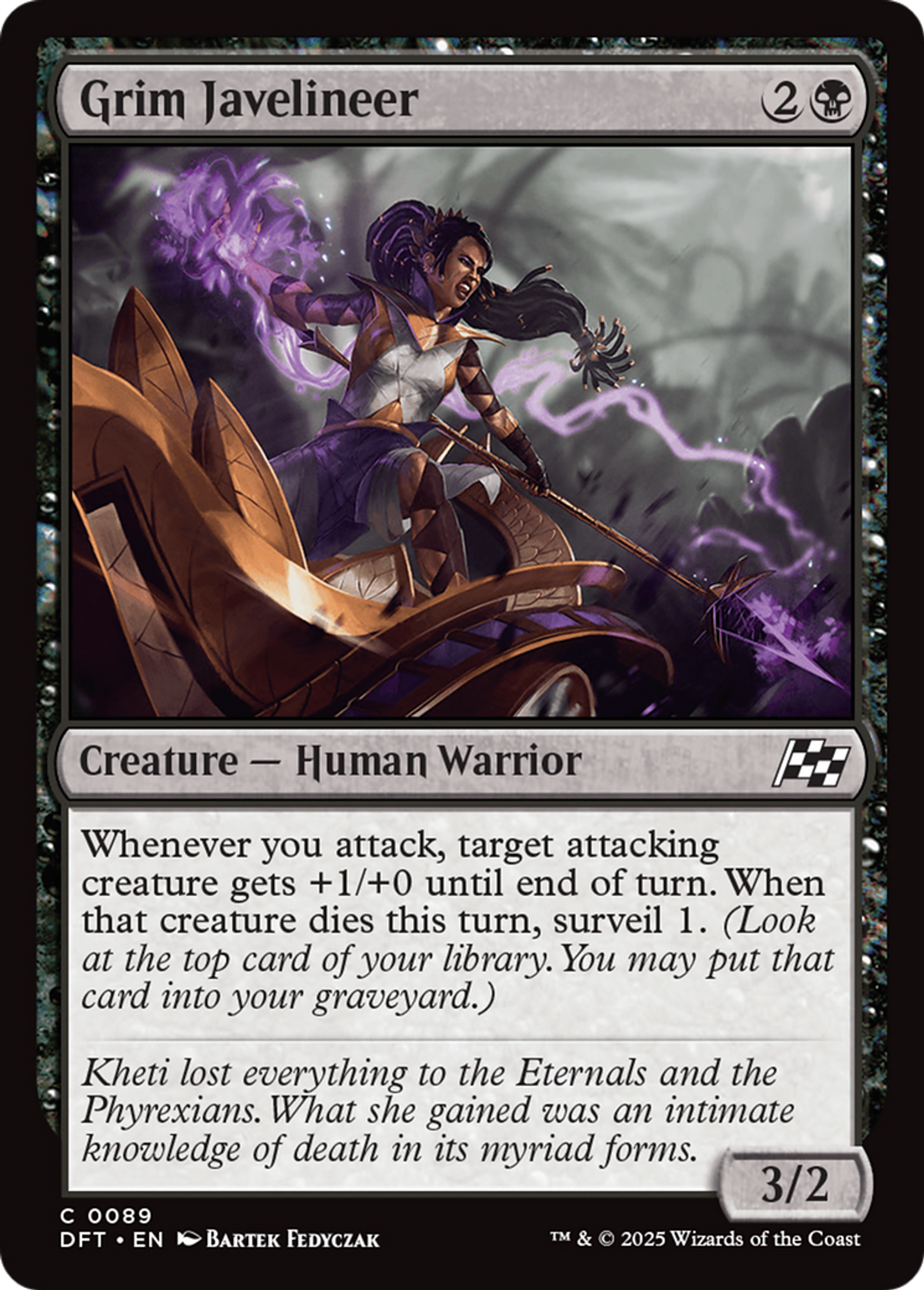 Grim Javelineer — Aetherdrift — Magic: The Gathering