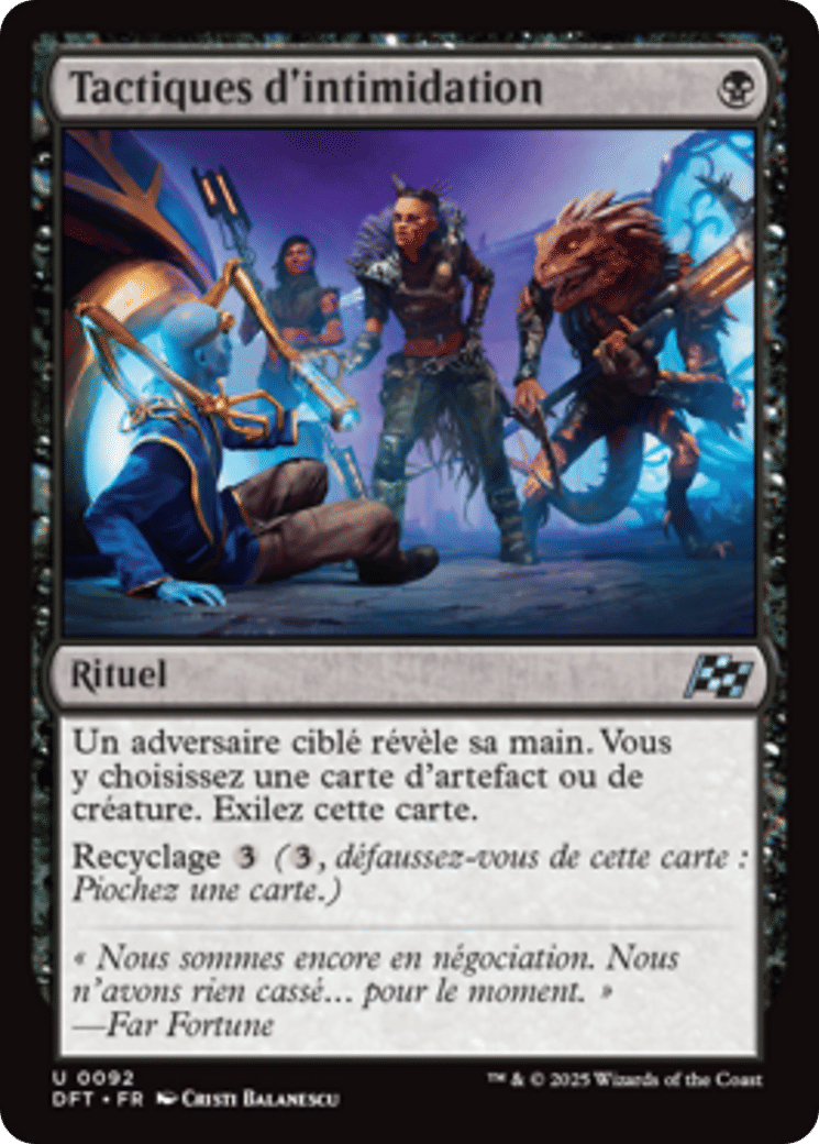 Tactiques d'intimidation — Aetherdrift — Magic: The Gathering