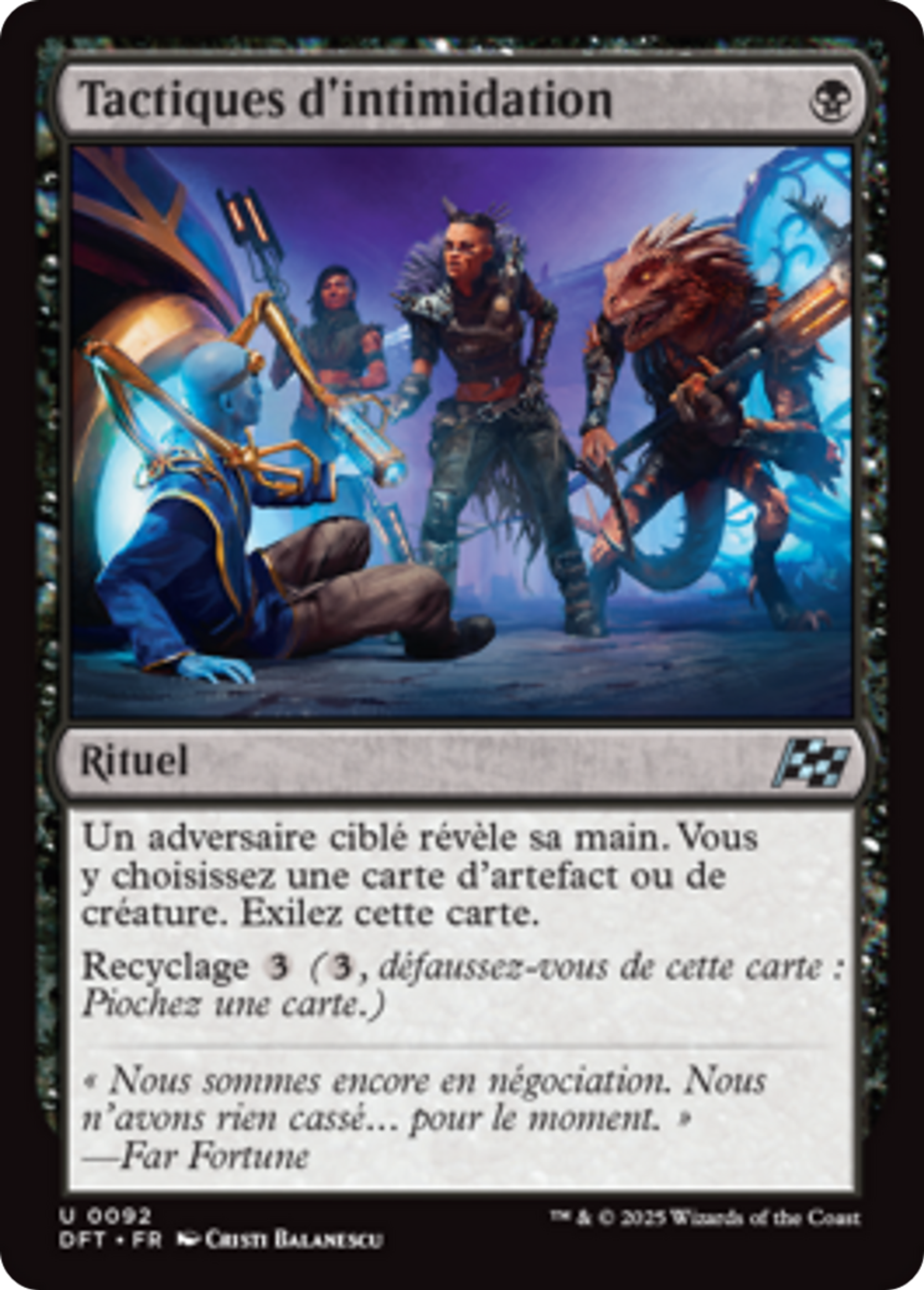 Tactiques d'intimidation — Aetherdrift — Magic: The Gathering
