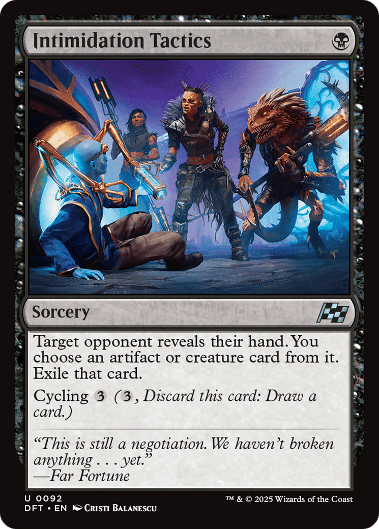 Intimidation Tactics — Aetherdrift — Magic: The Gathering