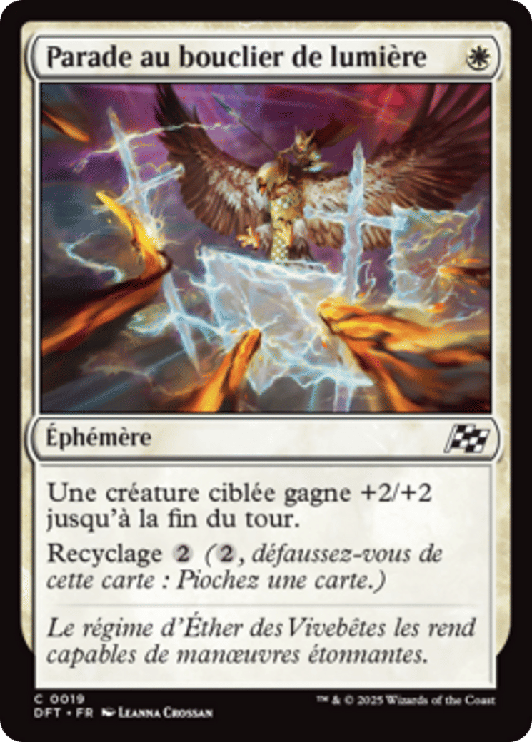 Parade au bouclier de lumière — Aetherdrift — Magic: The Gathering