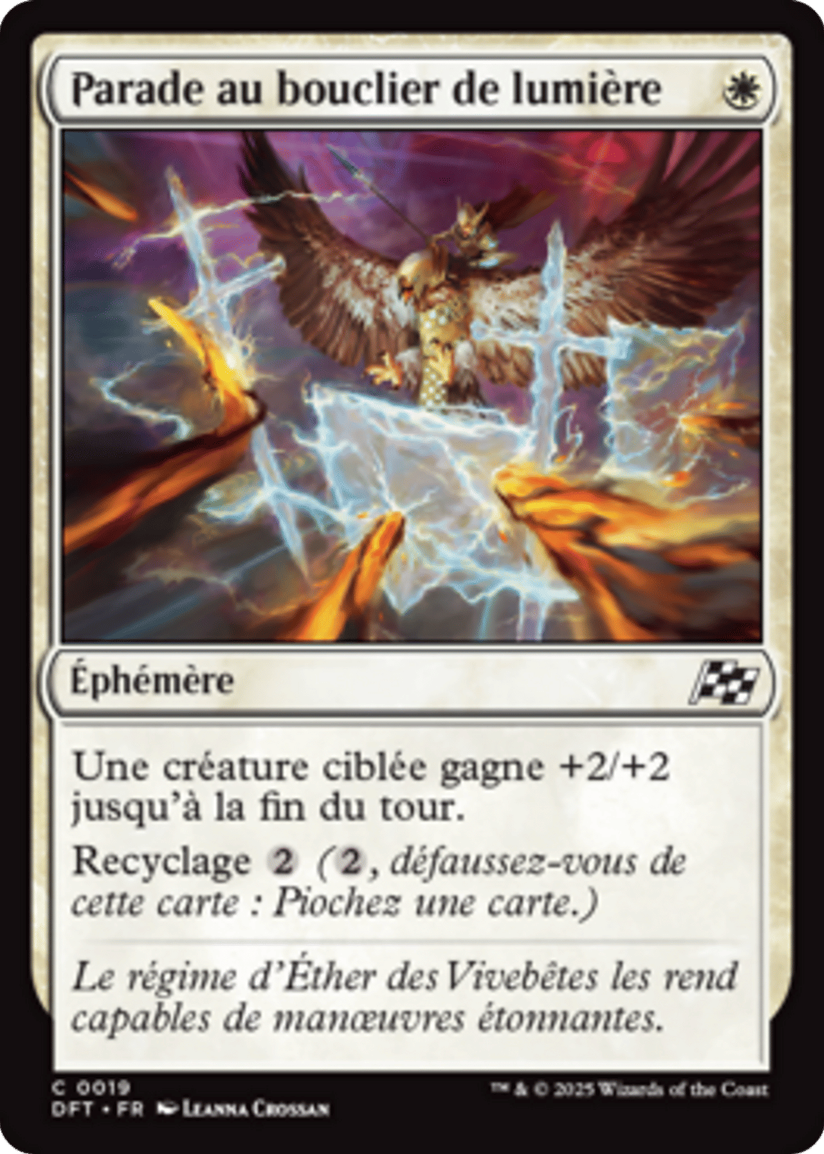 Parade au bouclier de lumière from Aetherdrift - Magic: The Gathering